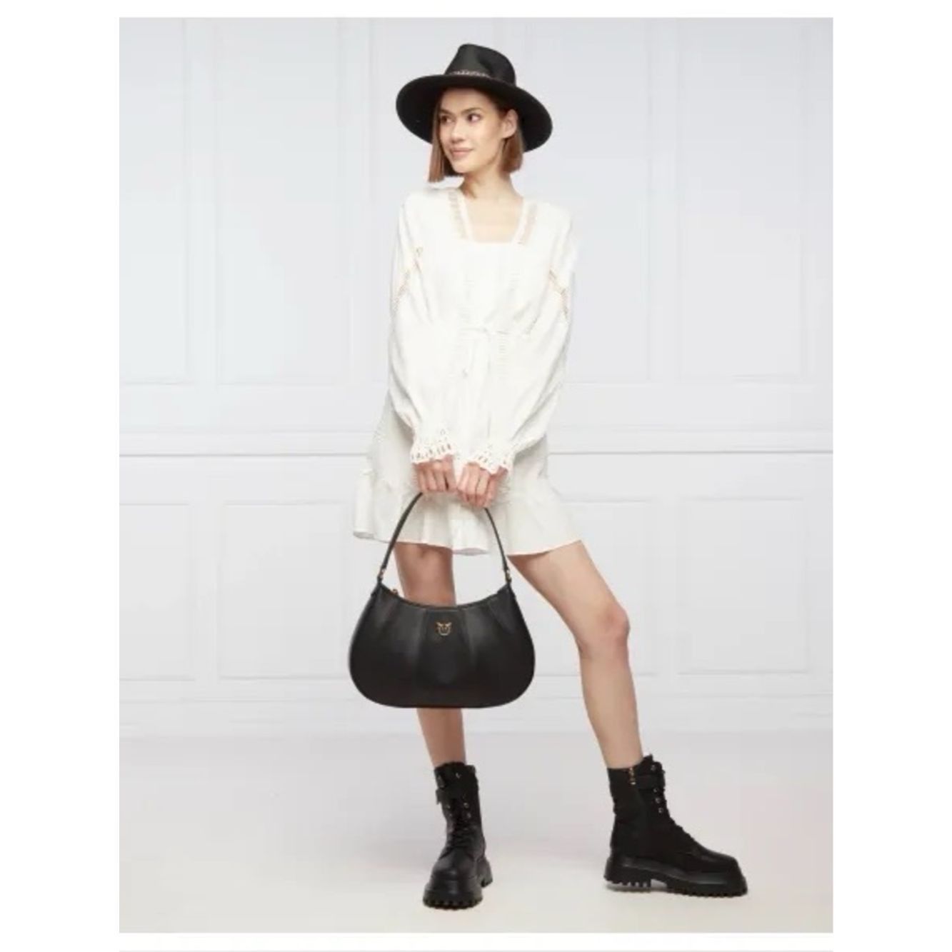 The Kooples The Kooples Ladder Trim Cotton Dress White Size 3 / Large N Size L / US 10 / IT 46 - 2 Thumbnail