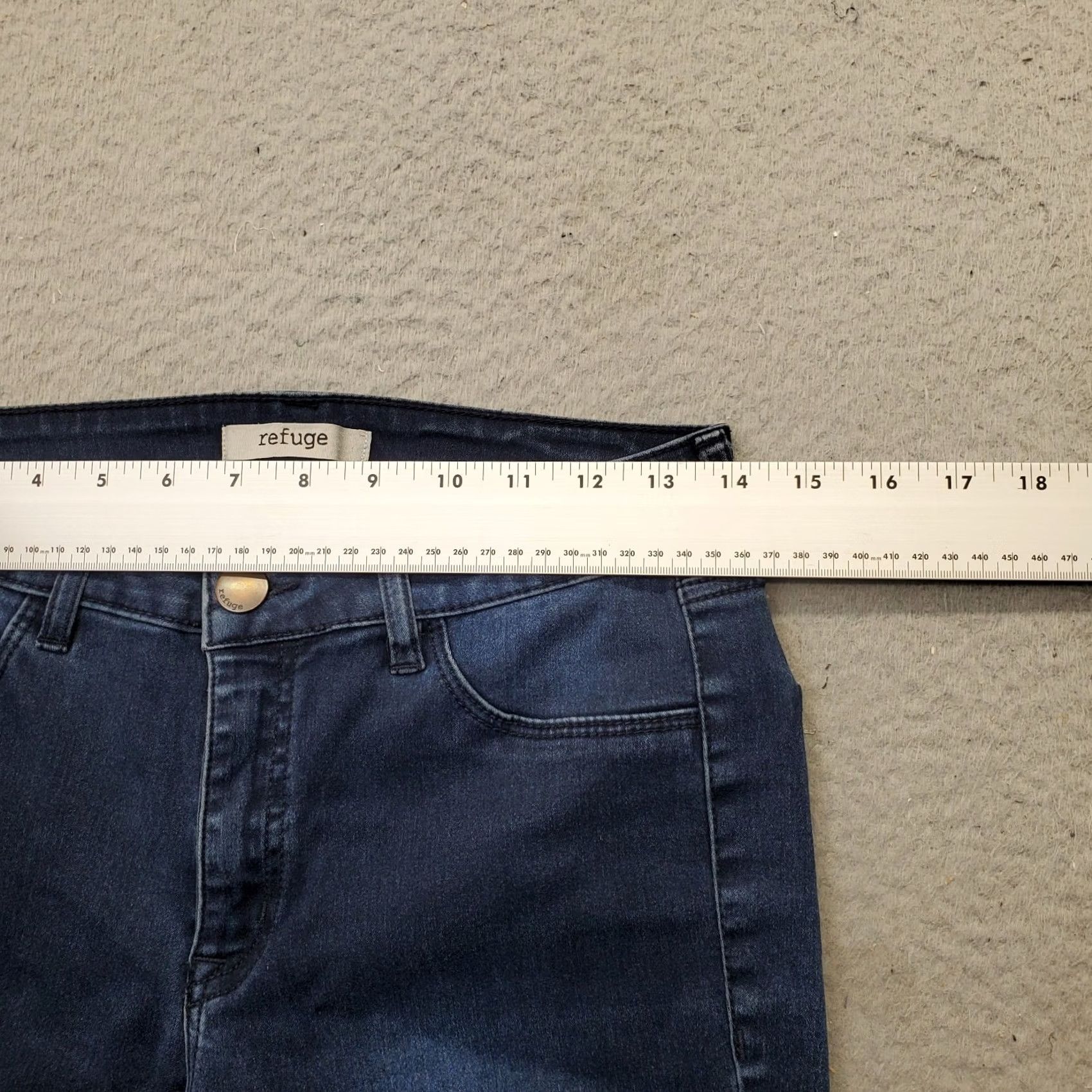 Vintage Refuge Skinny Jeans Womens Size 8 Blue Denim 5-Pocket Slim Fit Streetwear" Size 30" / US 8 / IT 44 - 6 Thumbnail