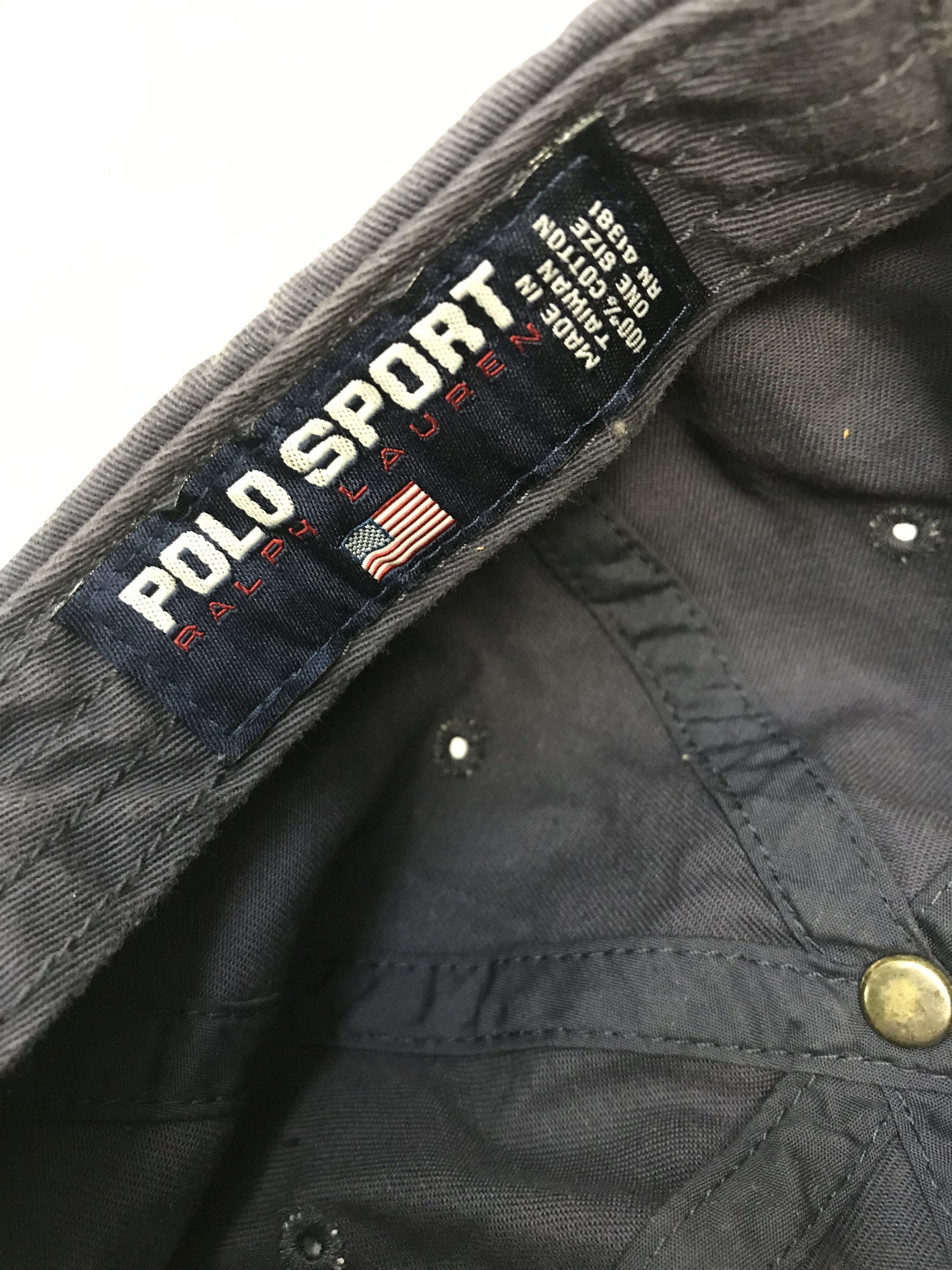 Polo Ralph Lauren Vintage Polo Sport Ralph Lauren Navy Blue Cap Size ONE SIZE - 7 Thumbnail