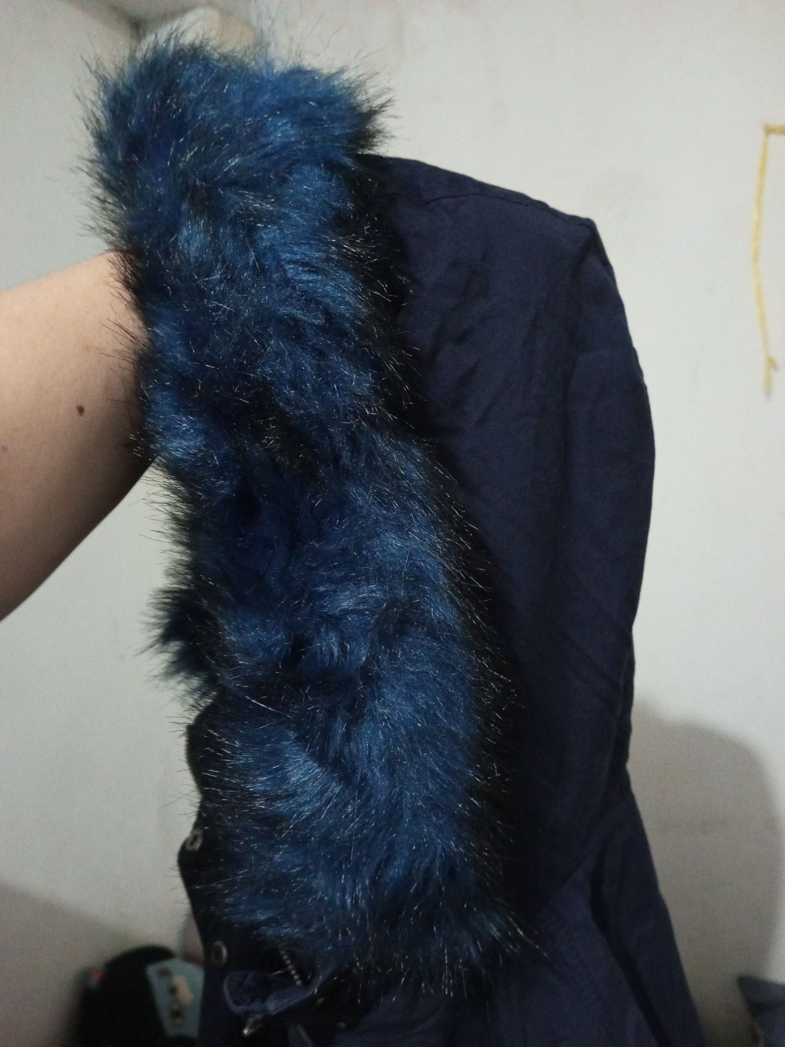 Gap Vtg Gap - Blue Fur Hoodie Fleece Vest Parka 4🟦8 Size US S / EU 44-46 / 1 - 9 Thumbnail