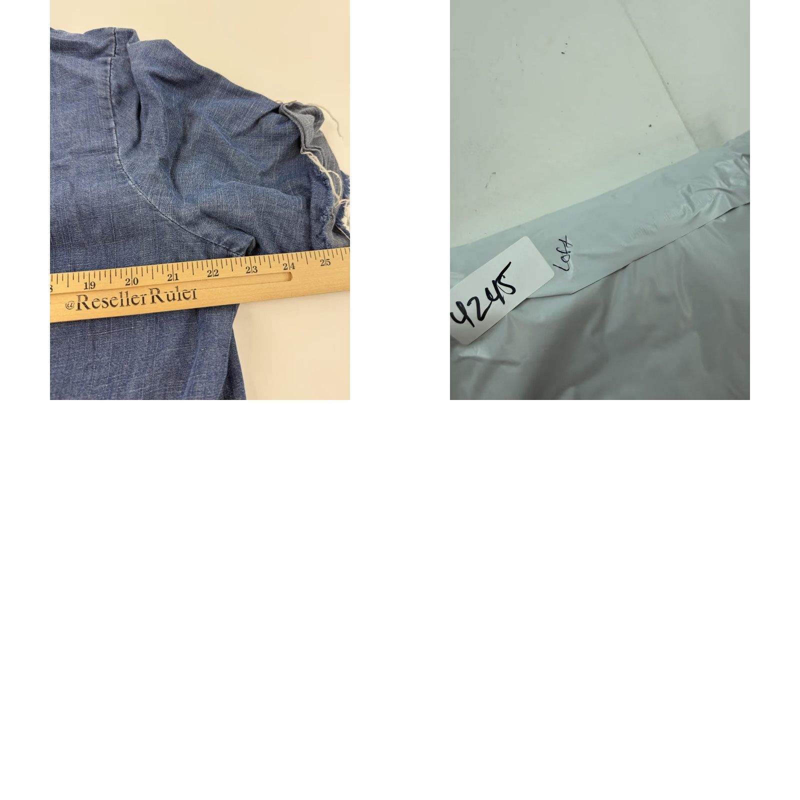 Loft LOFT Romper Womens Large Blue Chambray Short Sleeve Elastic Waist Pockets Casual Size 36" / US 14 / IT 50 - 9 Thumbnail