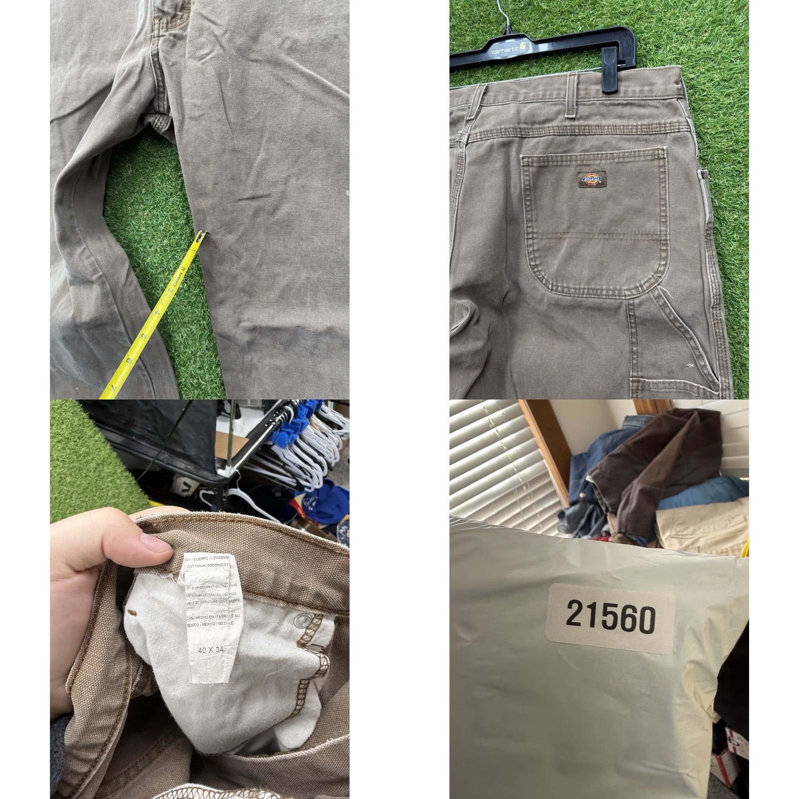 Dickies Dickies 874 Work Pants Mens 40x34 Original Fit Twill Workwear Carpenter Pants Brown 5-Pocket Straight Inseam 34 Mens Dickies 874 Size US 40 / EU 56 - 8 Thumbnail