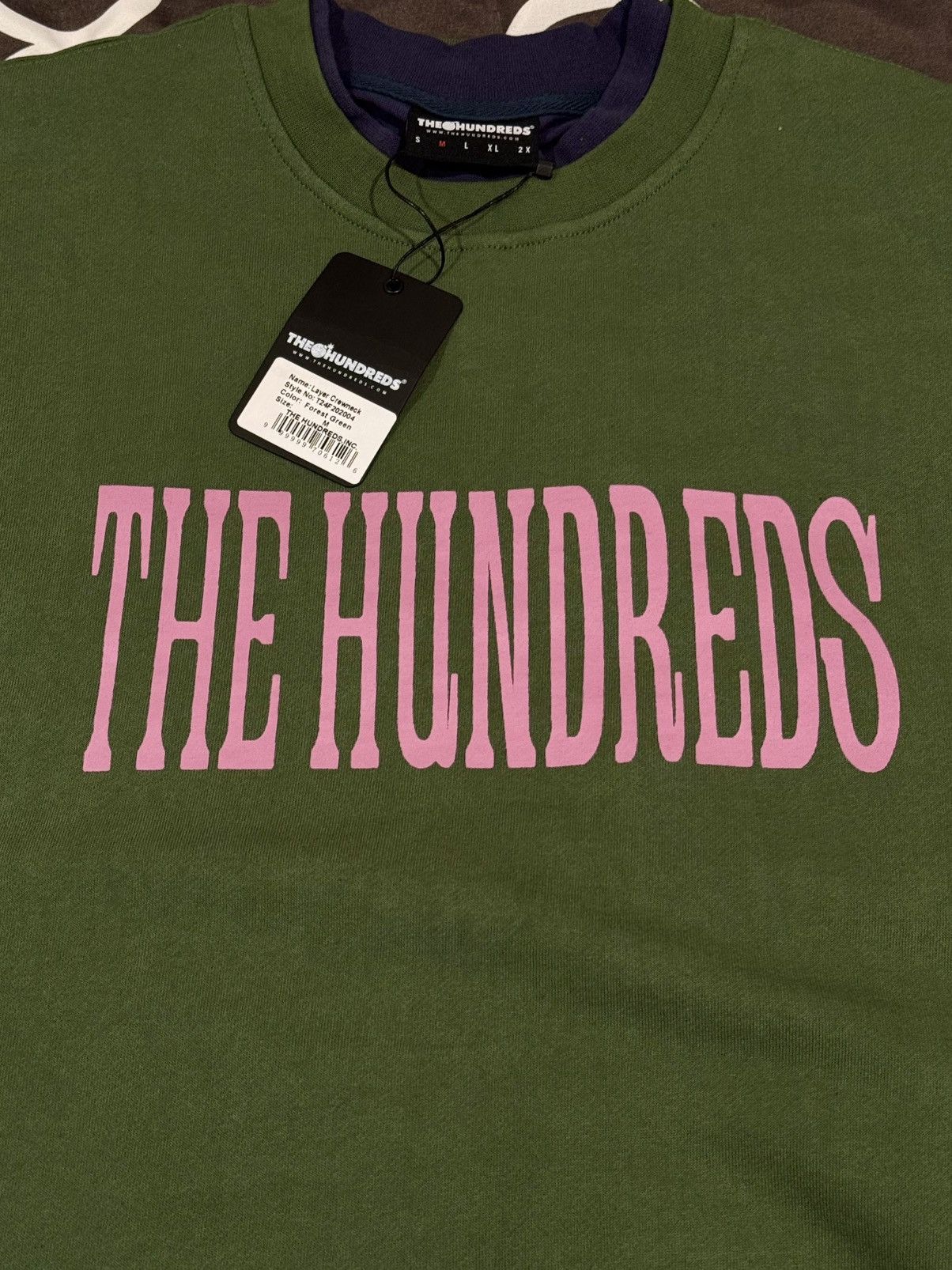 The Hundreds The Hundreds Mens Medium Layered Crewneck Green Size US M / EU 48-50 / 2 - 1 Thumbnail