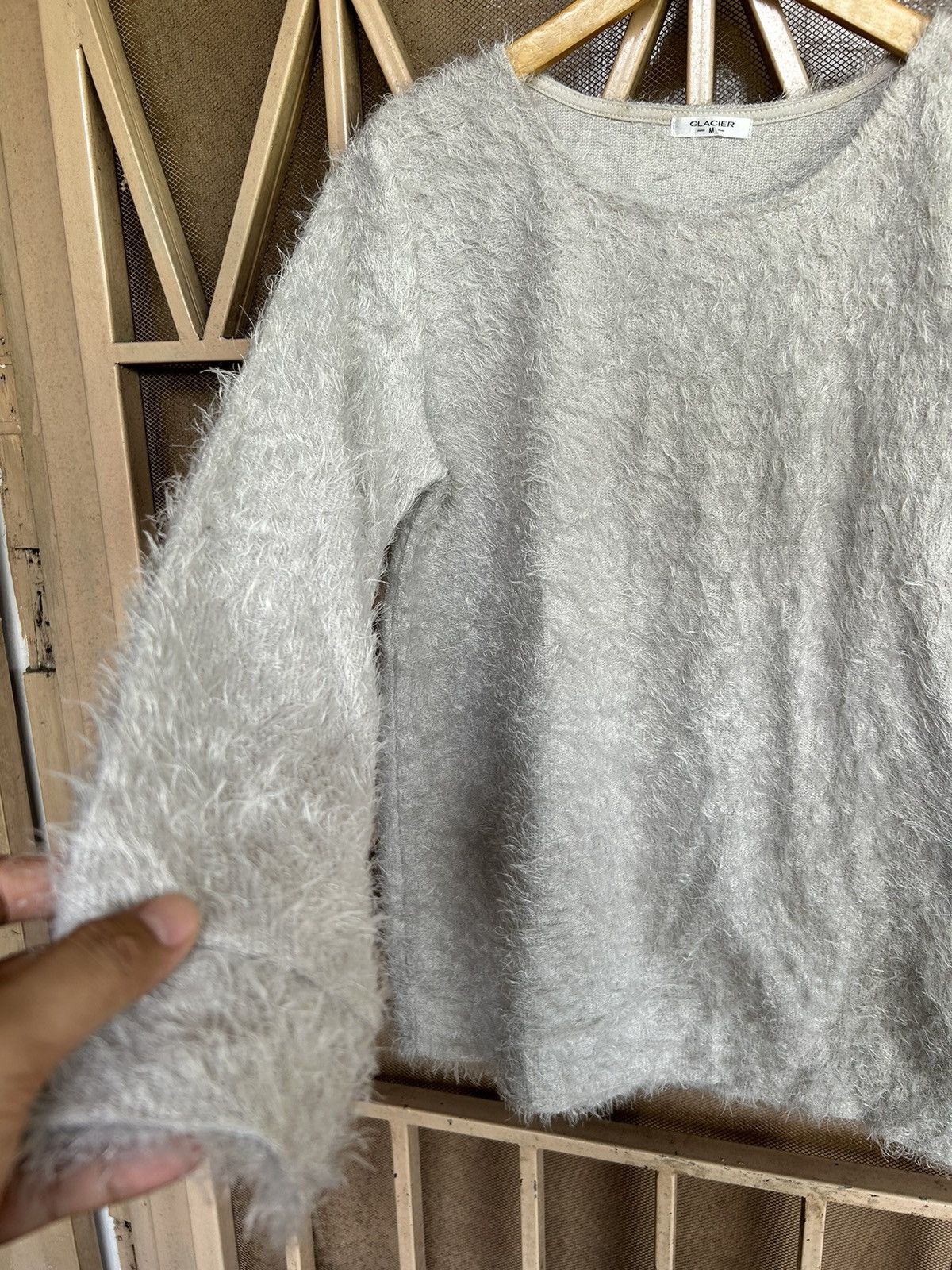 Beauty Beast × Japanese Brand 💸BINDINGOFFER💸 Glacier Knit Fuzy Mohair Isseymiyake style Size US M / EU 48-50 / 2 - 5 Thumbnail