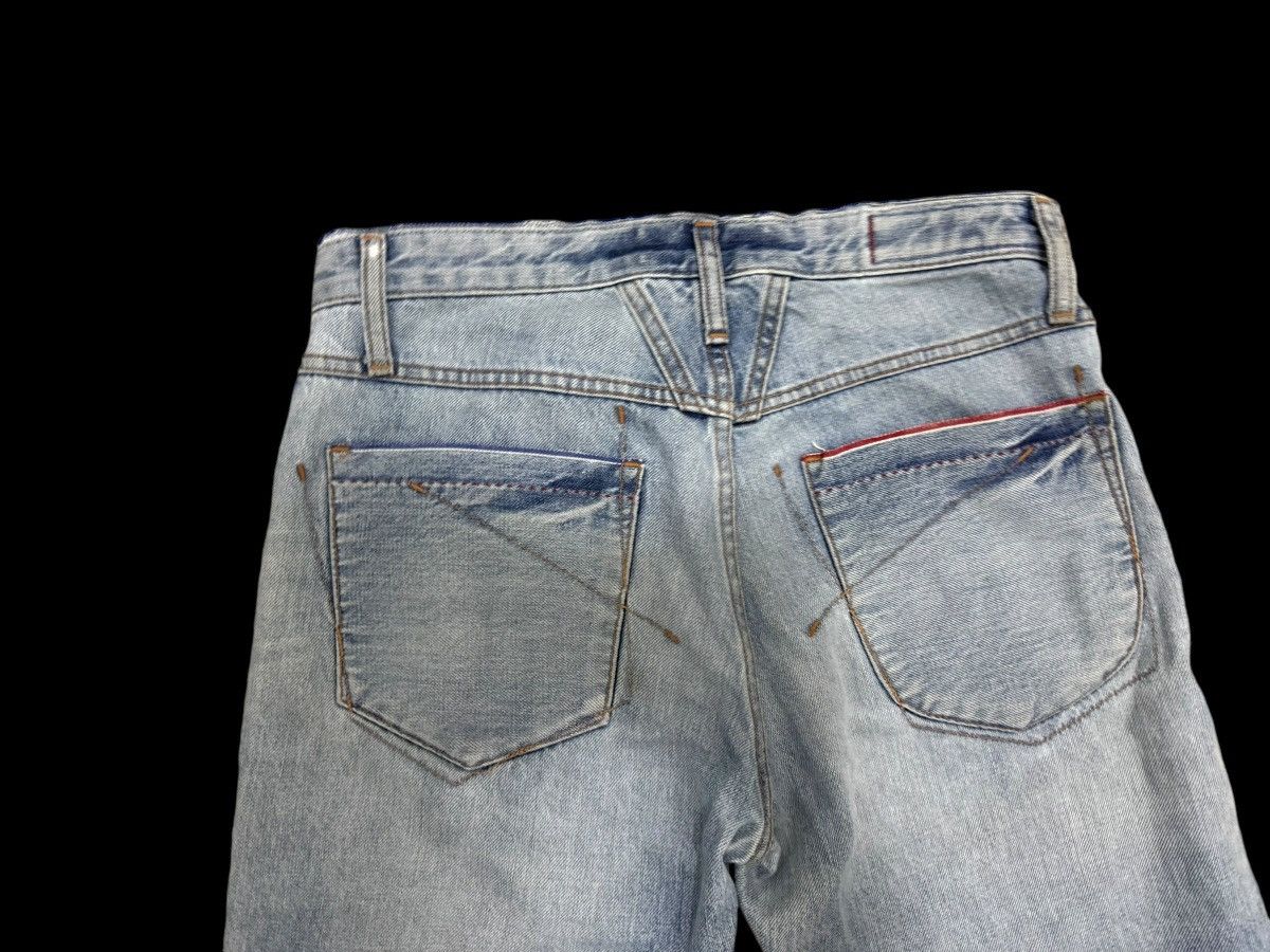 Marithe + Francois Girbaud MARITHE FRANCOIS GIRBAUD HALF SELVEDGE DISTRESSED JEANS Size US 30 / EU 46 - 12 Thumbnail