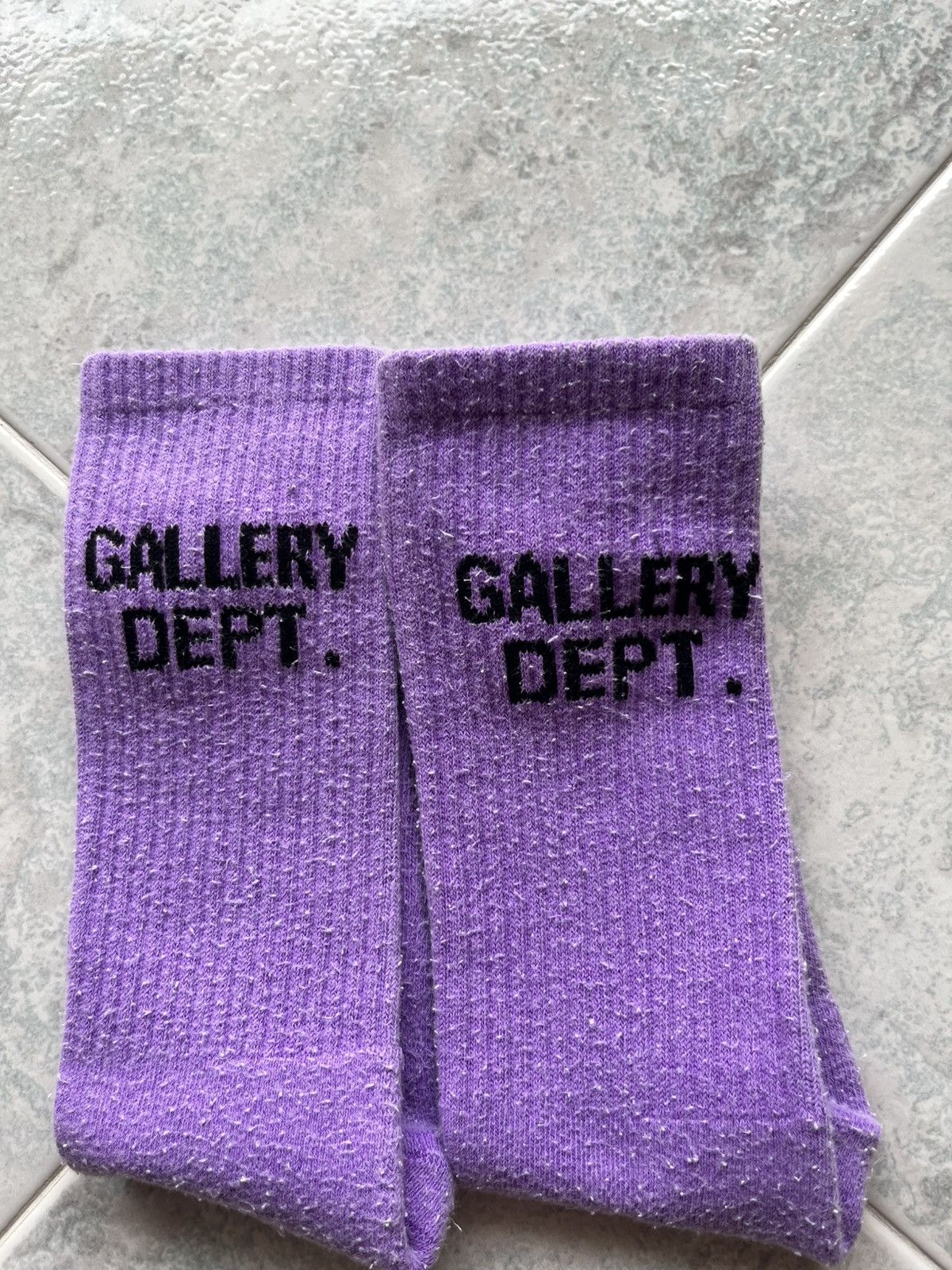 Gallery Dept. Gallery Dept. Logo Socks - Purple - Deadstock / New Size ONE SIZE - 5 Thumbnail
