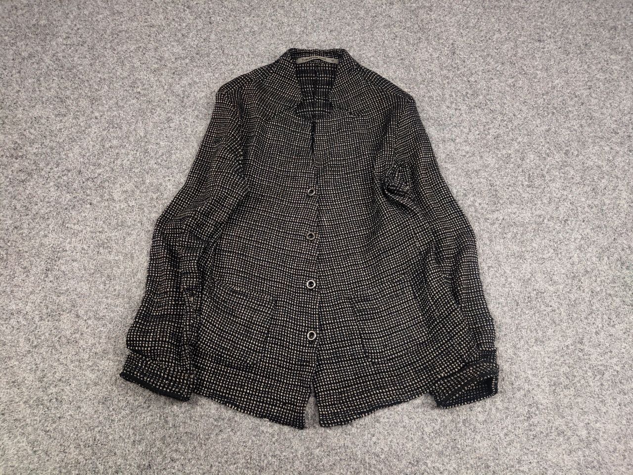 Transit Transit Par Such design Classic Black Knit Blazer Jacket Size M / US 6-8 / IT 42-44 - 2 Thumbnail
