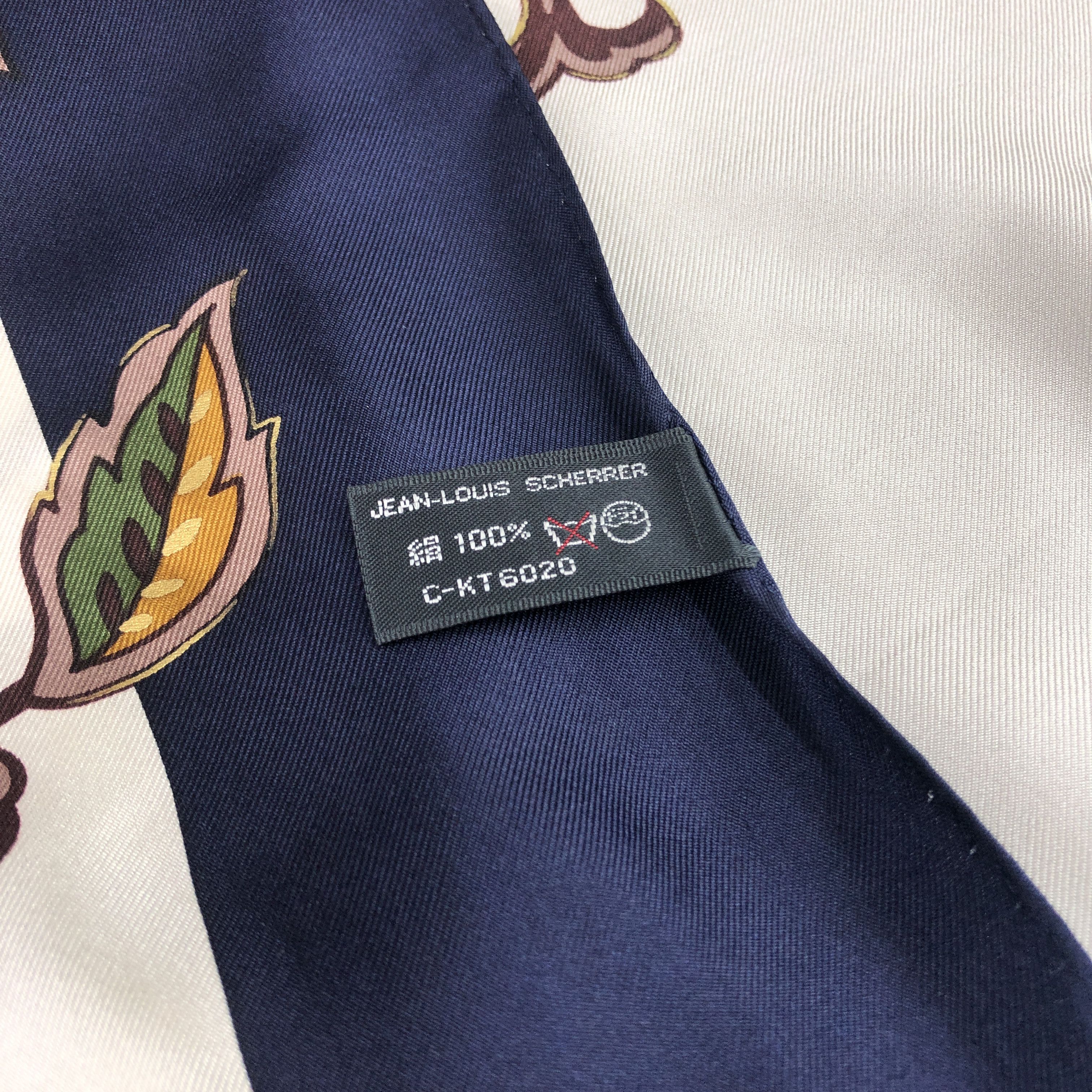 Jean-Louis Scherrer × Vintage Vintage Jean Louis Scherrer SILK Scarf Stole Wraps Scarves Size ONE SIZE - 8 Thumbnail