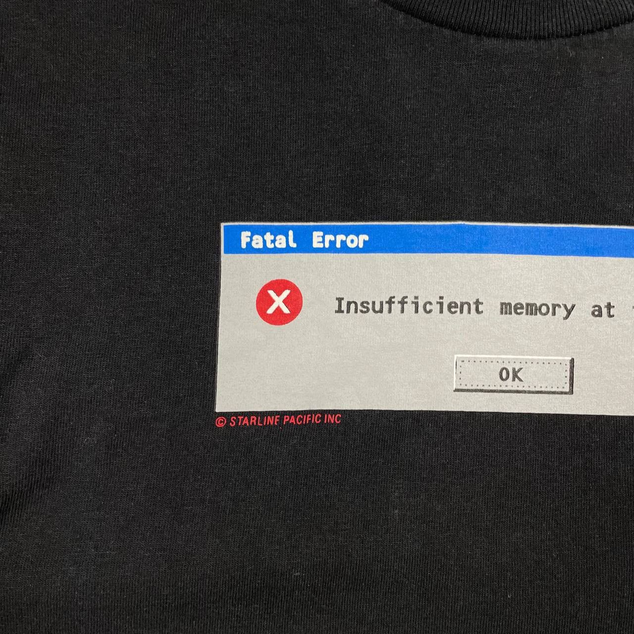 Vintage Vintage 2000s Fatal Error Insufficient Memory Geek T Shirt S Size US S / EU 44-46 / 1 - 7 Thumbnail