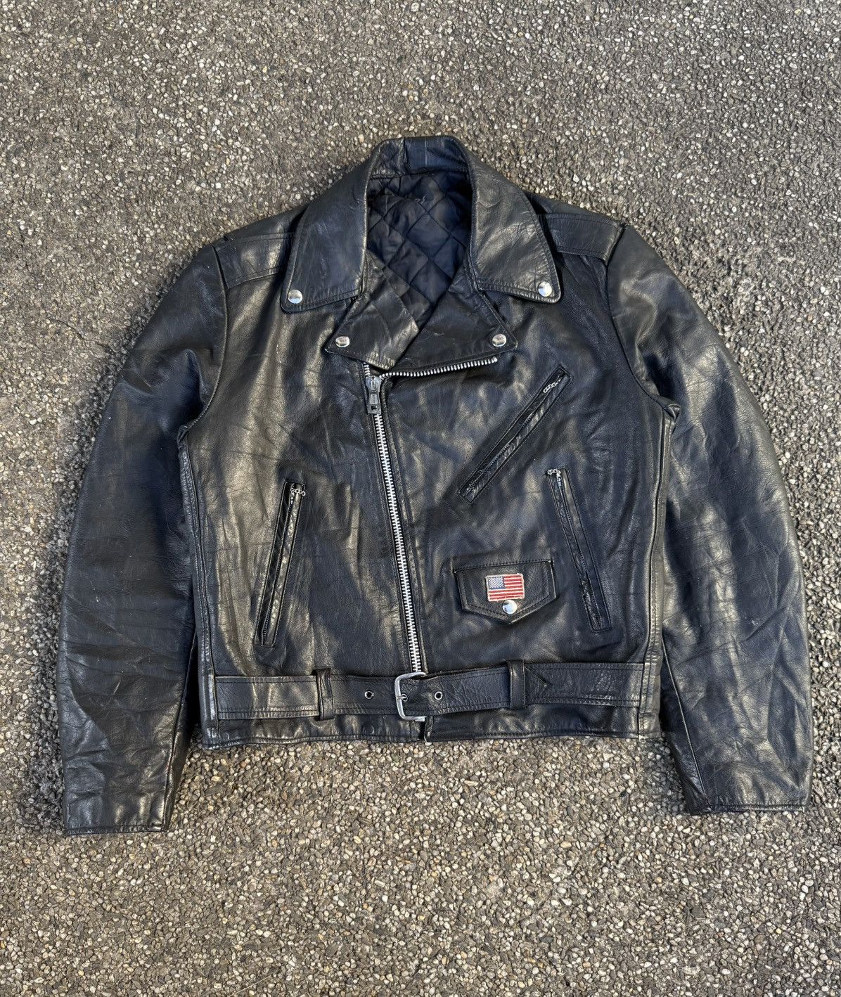 Sears 70's-80's Sears Made in USA Leather Biker Size US S / EU 44-46 / 1 - 1 Thumbnail