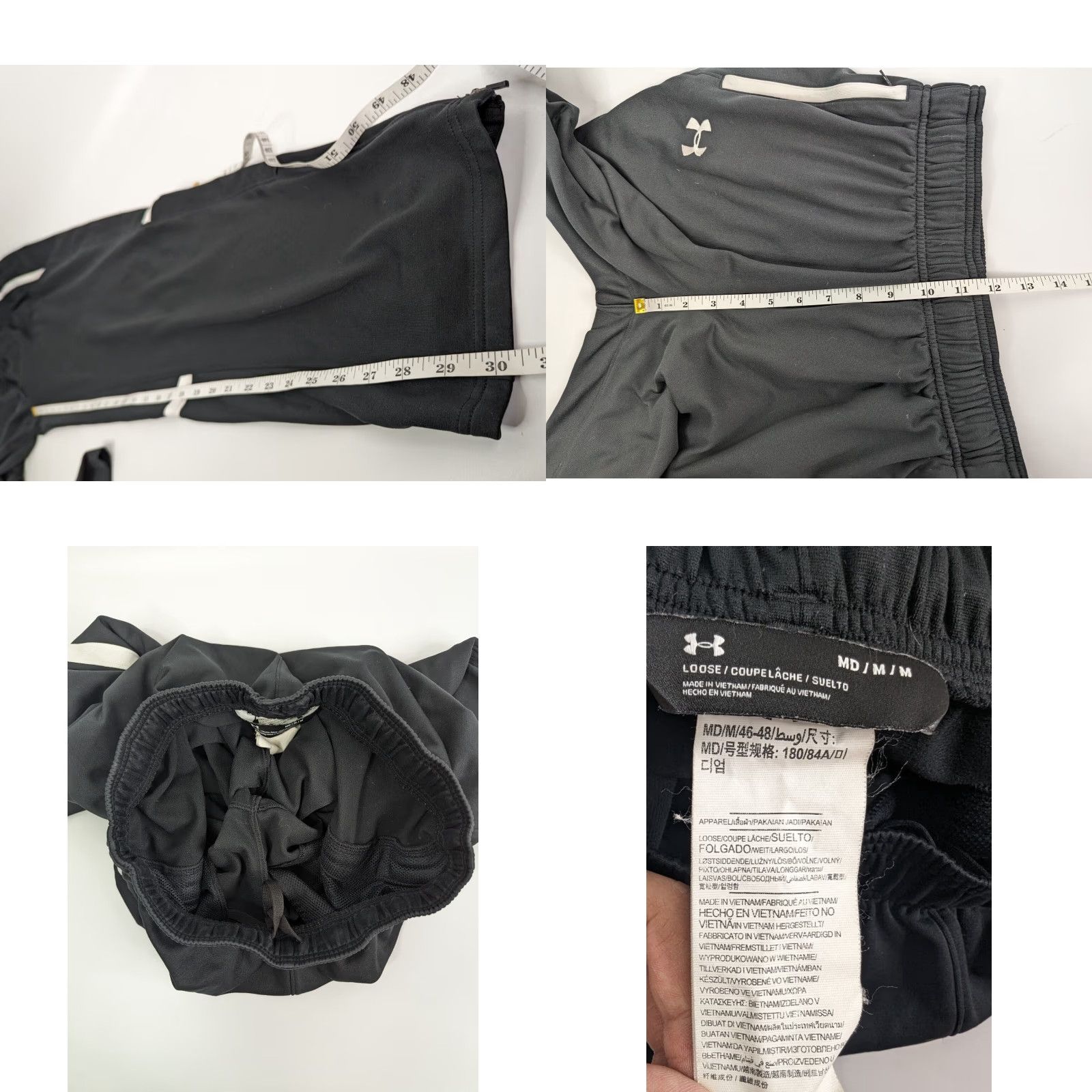 Under Armour Under Armour Sweatpants Mens Large Black Pockets Regular 1270404 Size US 33 - 8 Thumbnail