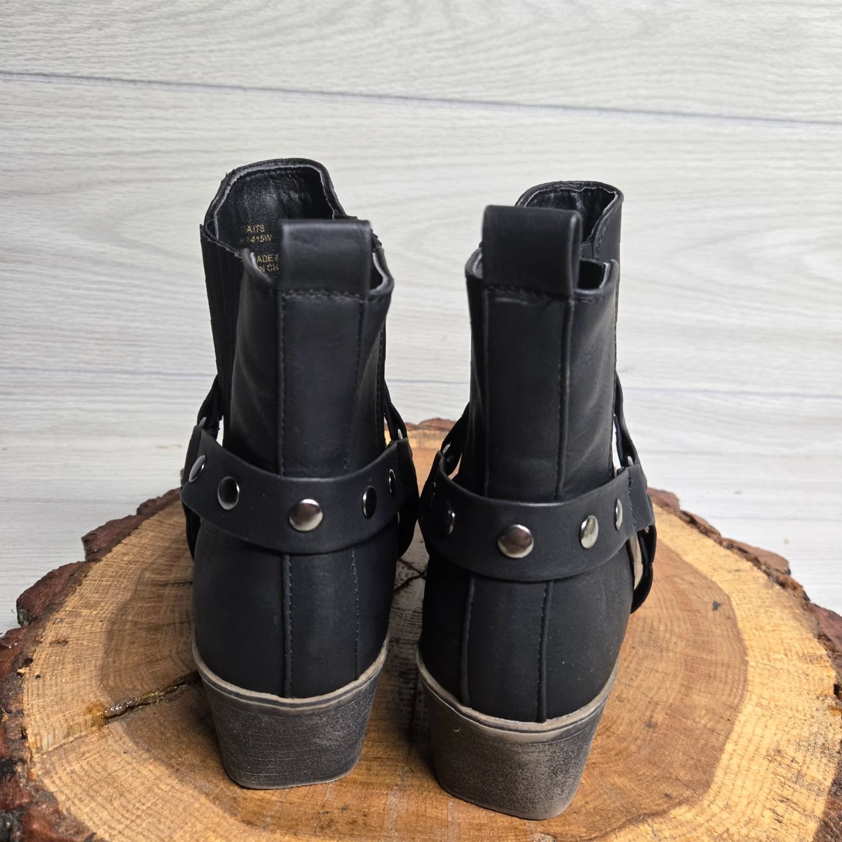 Vintage True Craft Black Suede Slip-On Booties Women's Size 8.5 Casual Work Size US 8.5 / IT 38.5 - 4 Thumbnail