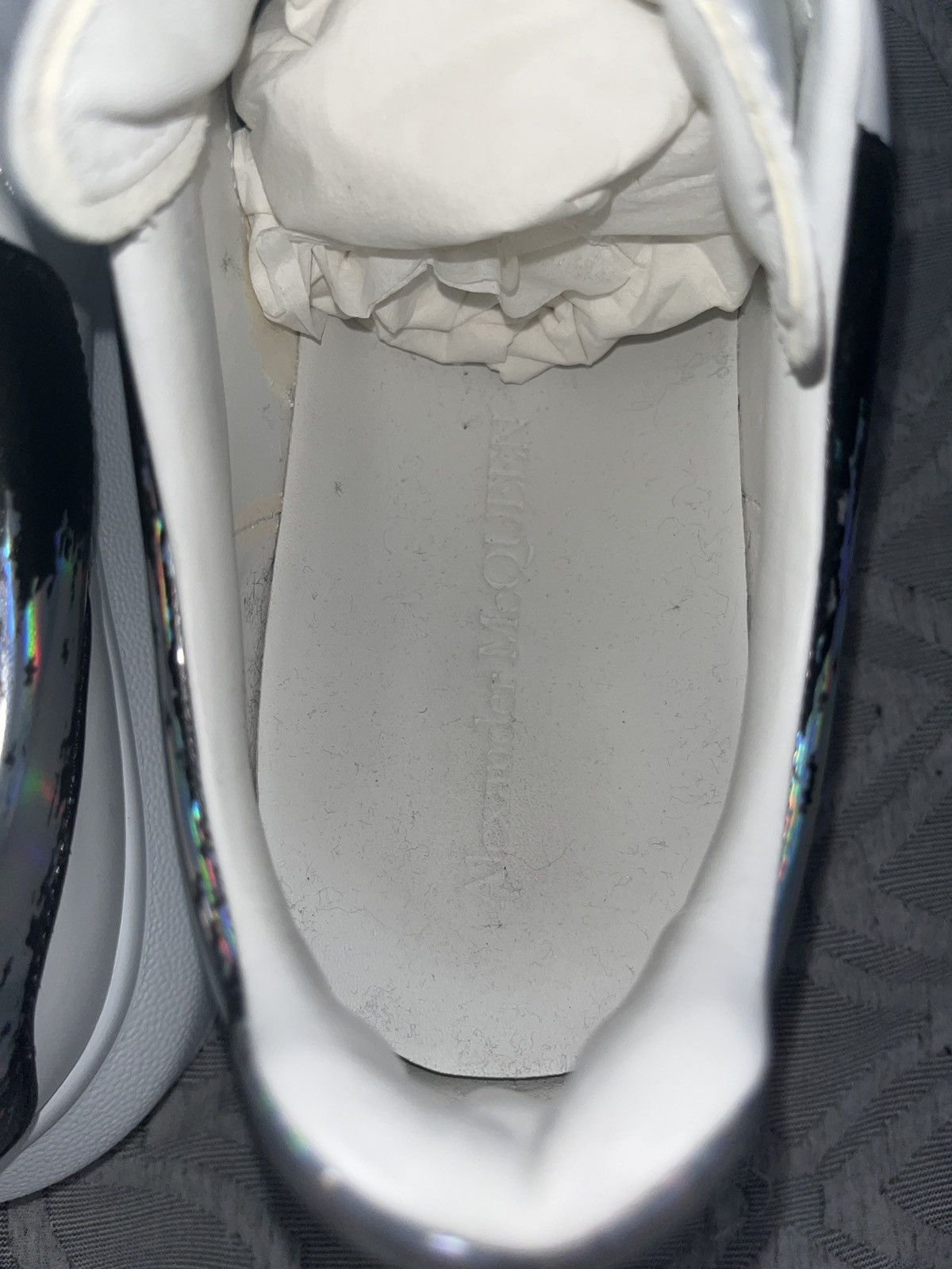 Alexander McQueen Alexander McQueen white silver shoes Size US 10.5 / EU 43-44 - 14 Thumbnail
