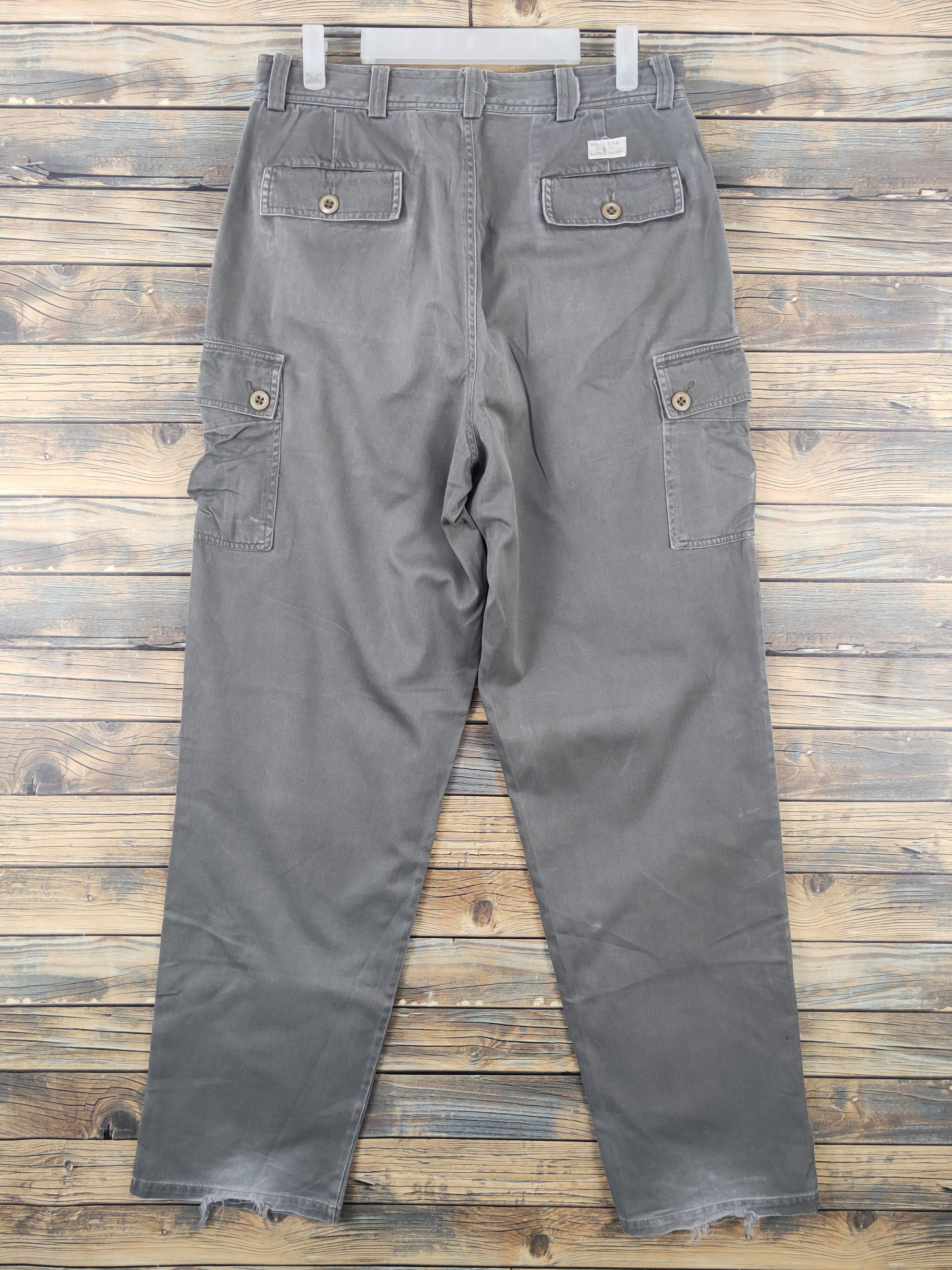 Polo Ralph Lauren Polo by Ralph Lauren Gray Multipocket Cargo Pants #W1578 Size US 32 / EU 48 - 7 Thumbnail