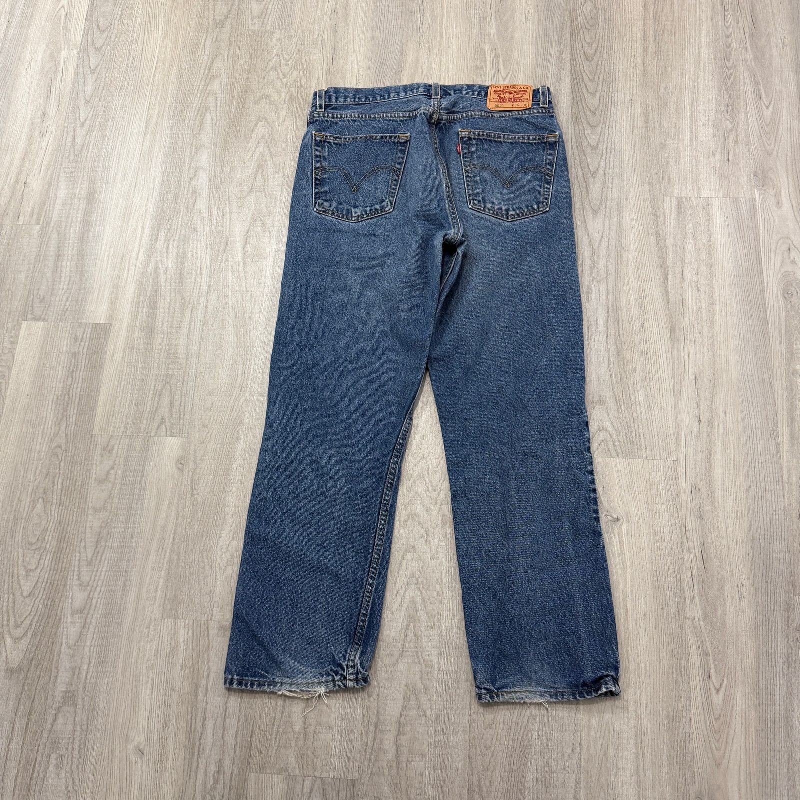 Levi's Vintage Levis 505 Jeans Mens 36x30 Blue Denim Regular y2k Size US 36 / EU 52 - 7 Thumbnail