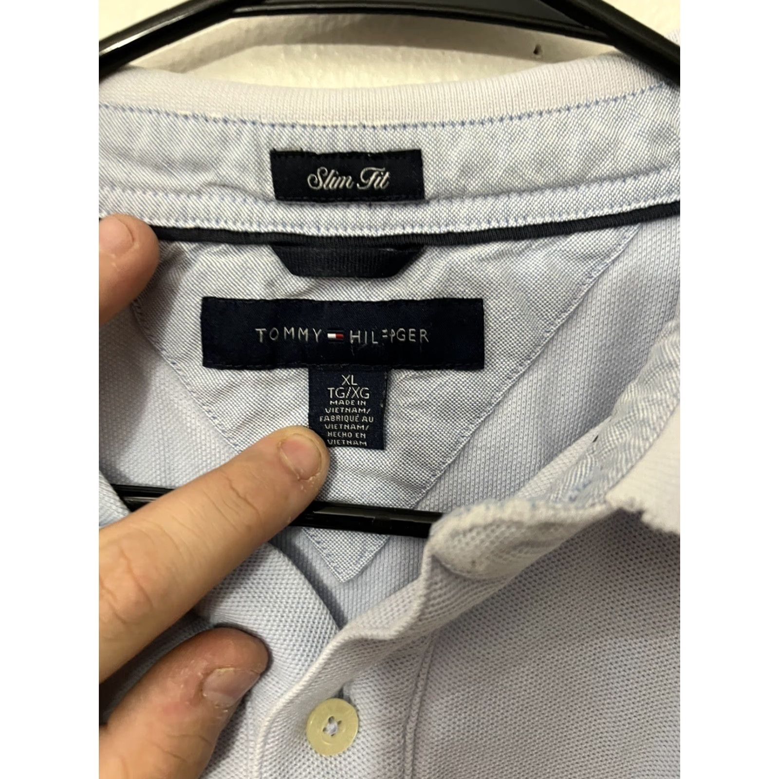 Tommy Hilfiger Tommy Hilfiger Men's Short Sleeve Polo Shirt Size XL Polo Blue Slim Fit Size US XL / EU 56 / 4 - 3 Thumbnail