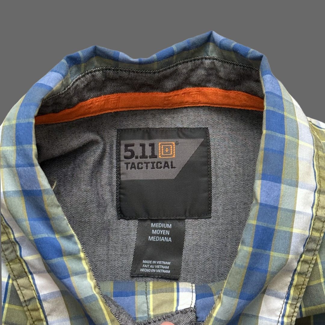 5.11 5.11 Tactical Single Flex Covert Short SS Size M Blue/Green Size US M / EU 48-50 / 2 - 5 Thumbnail