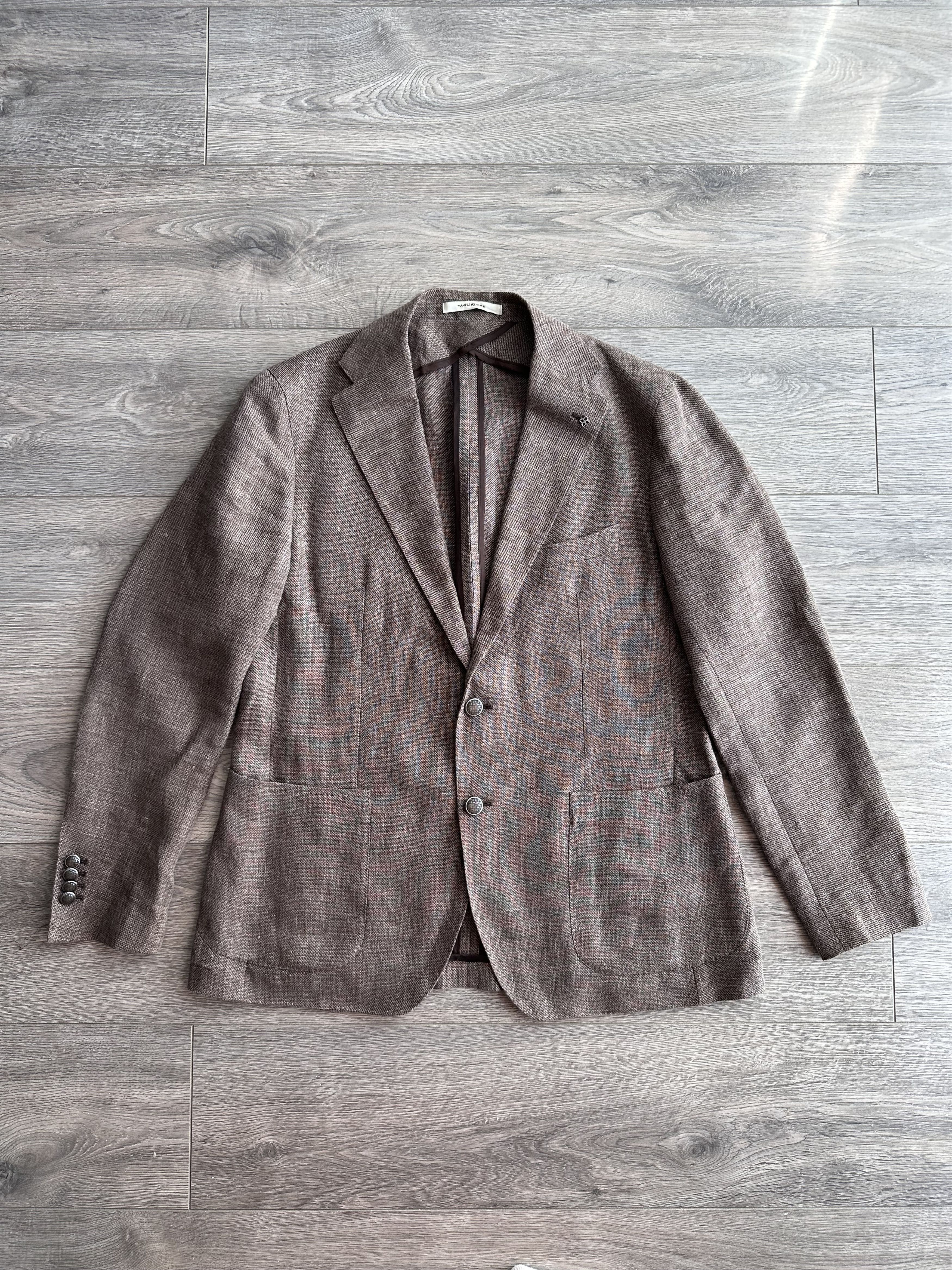 Tagliatore Tagliatore Linen Blazer Size 54R - 3 Thumbnail