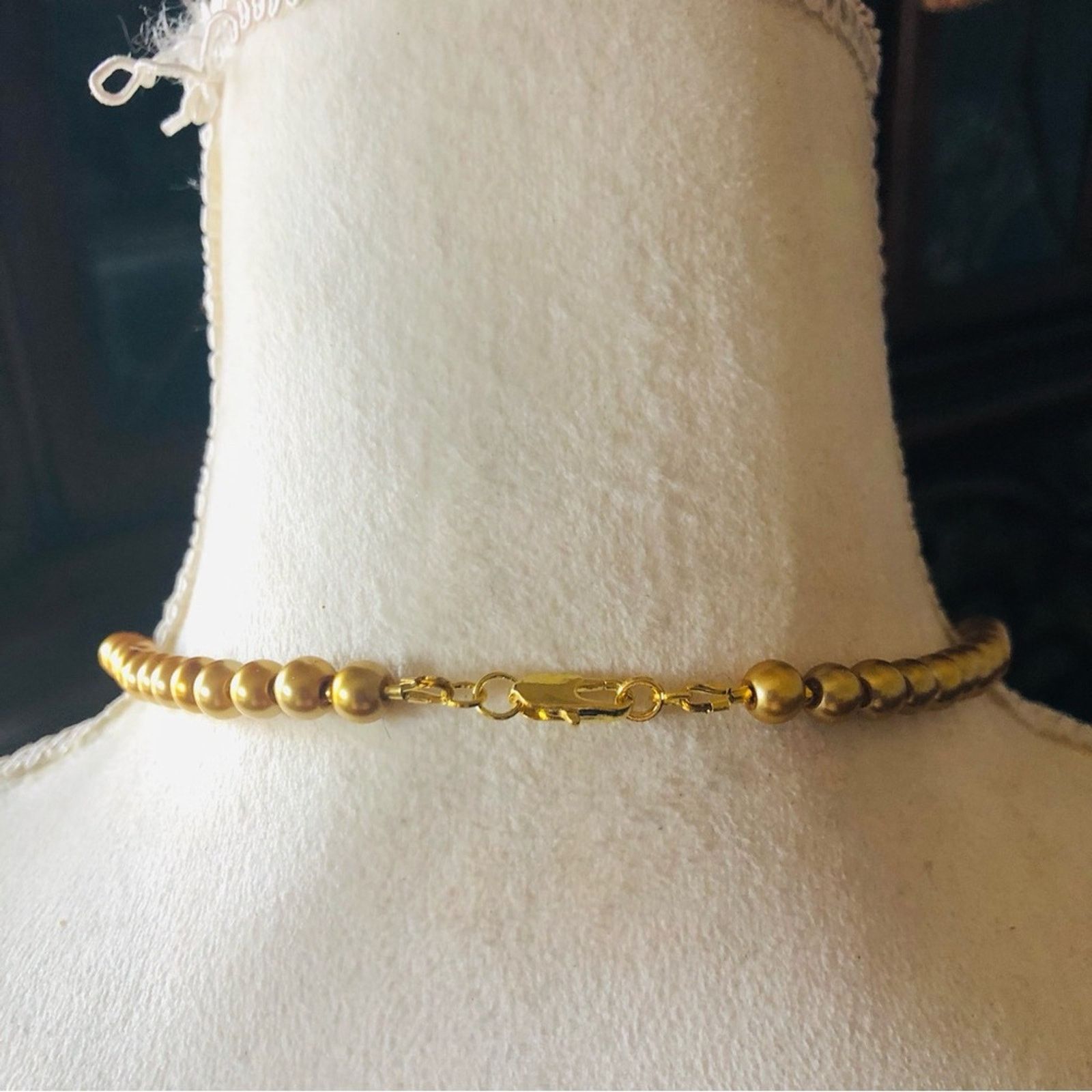 Handmade Handcrafted repurpose stone chandelier Pearl necklace Size ONE SIZE - 7 Thumbnail