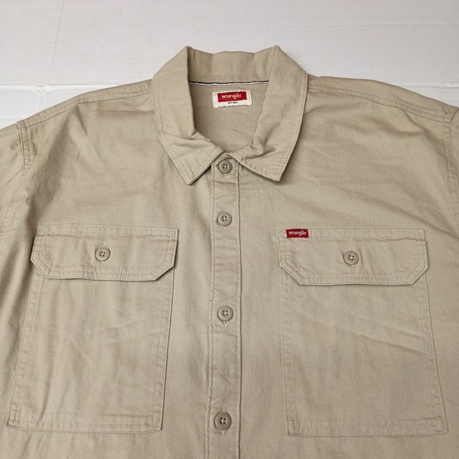 Wrangler Wrangler Jacket Overshirt Outdoor Shacket Size 2XL Beige Size US XXL / EU 58 / 5 - 4 Thumbnail