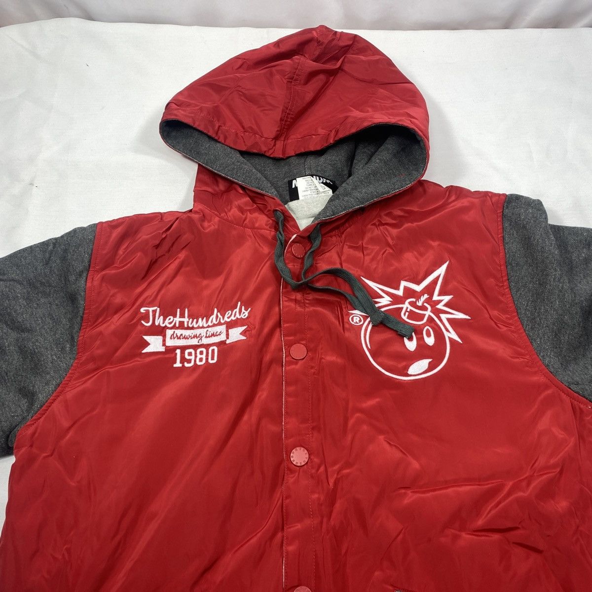 The Hundreds × Vintage The Hundreds x Drawing Lines Huge Bomber Varsity Jacket Size US M / EU 48-50 / 2 - 7 Thumbnail