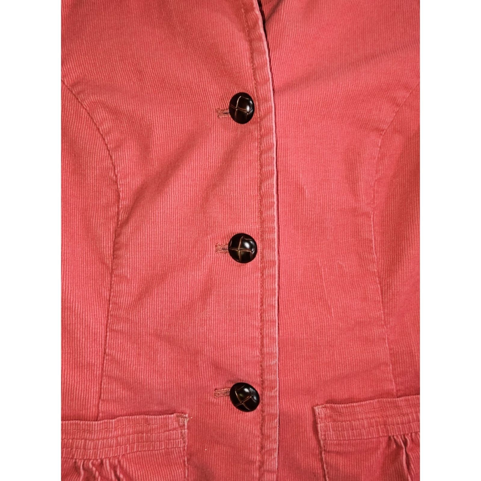 Vintage VINTAGE L.L. Bean Blazer Jacket Corduroy Salmon Pink 4 Reg Women's Vintage Pattern Solid Long Sleeve Button Up Embroidered Duck Size S / US 4 / IT 40 - 6 Thumbnail