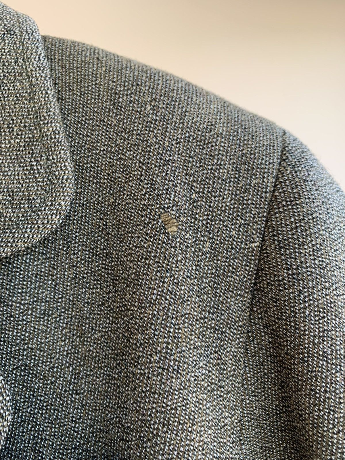 Hermes Sellier Paris Equestrian Riding Wool Tweed Blazer Jacket 80s Size L / US 10 / IT 46 - 19 Thumbnail