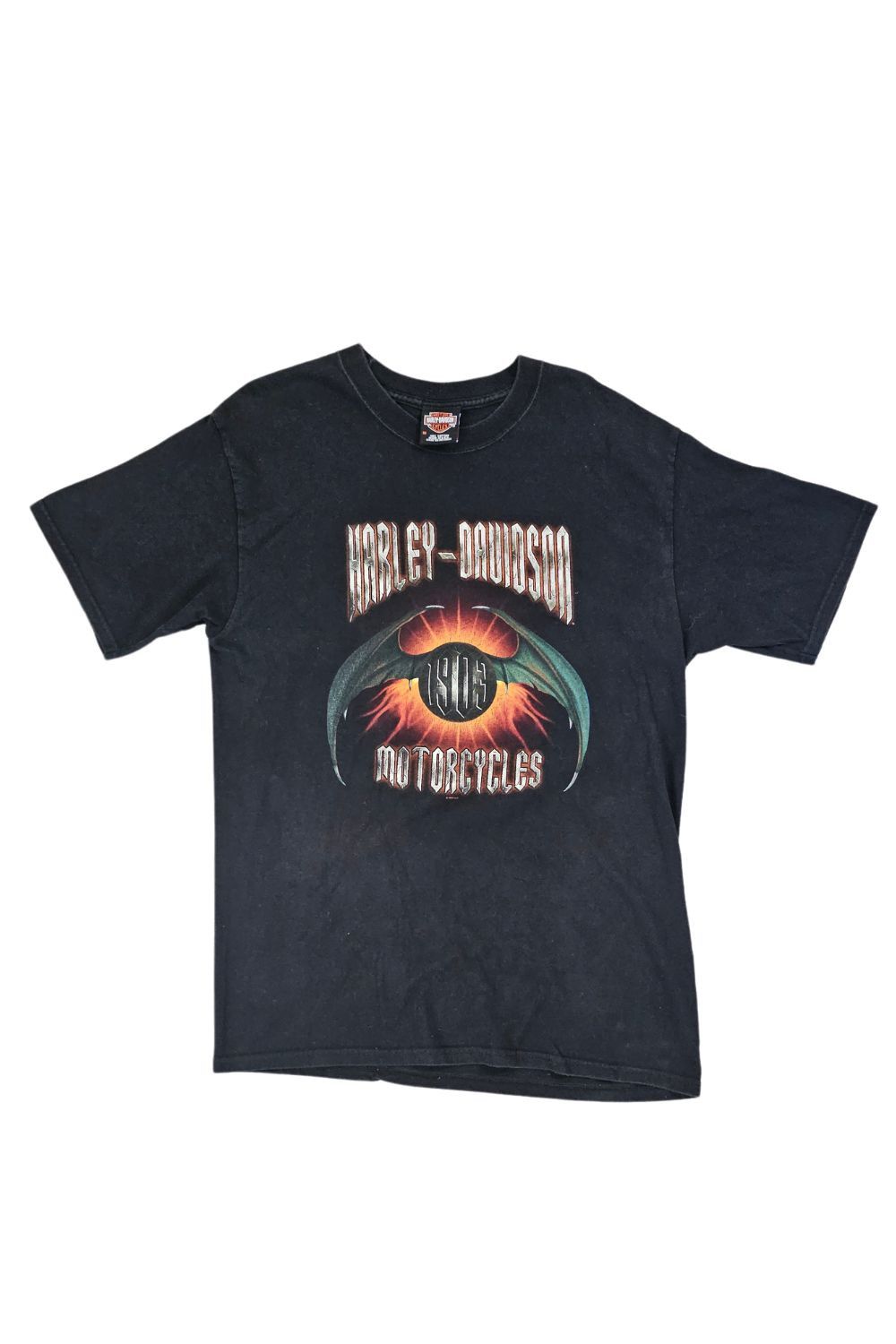 Harley Davidson 2005 Harley-Davidson “Solar Bat-Wing” Tee - Spain (USA-Made) Size US M / EU 48-50 / 2 - 1 Thumbnail