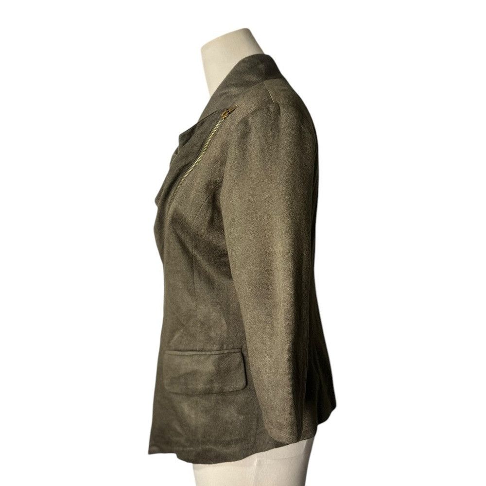 Anthropologie Anthropologie Cartonnier Olive 3/4 Sleeve Jacket Size Larg Size L / US 10 / IT 46 - 3 Thumbnail