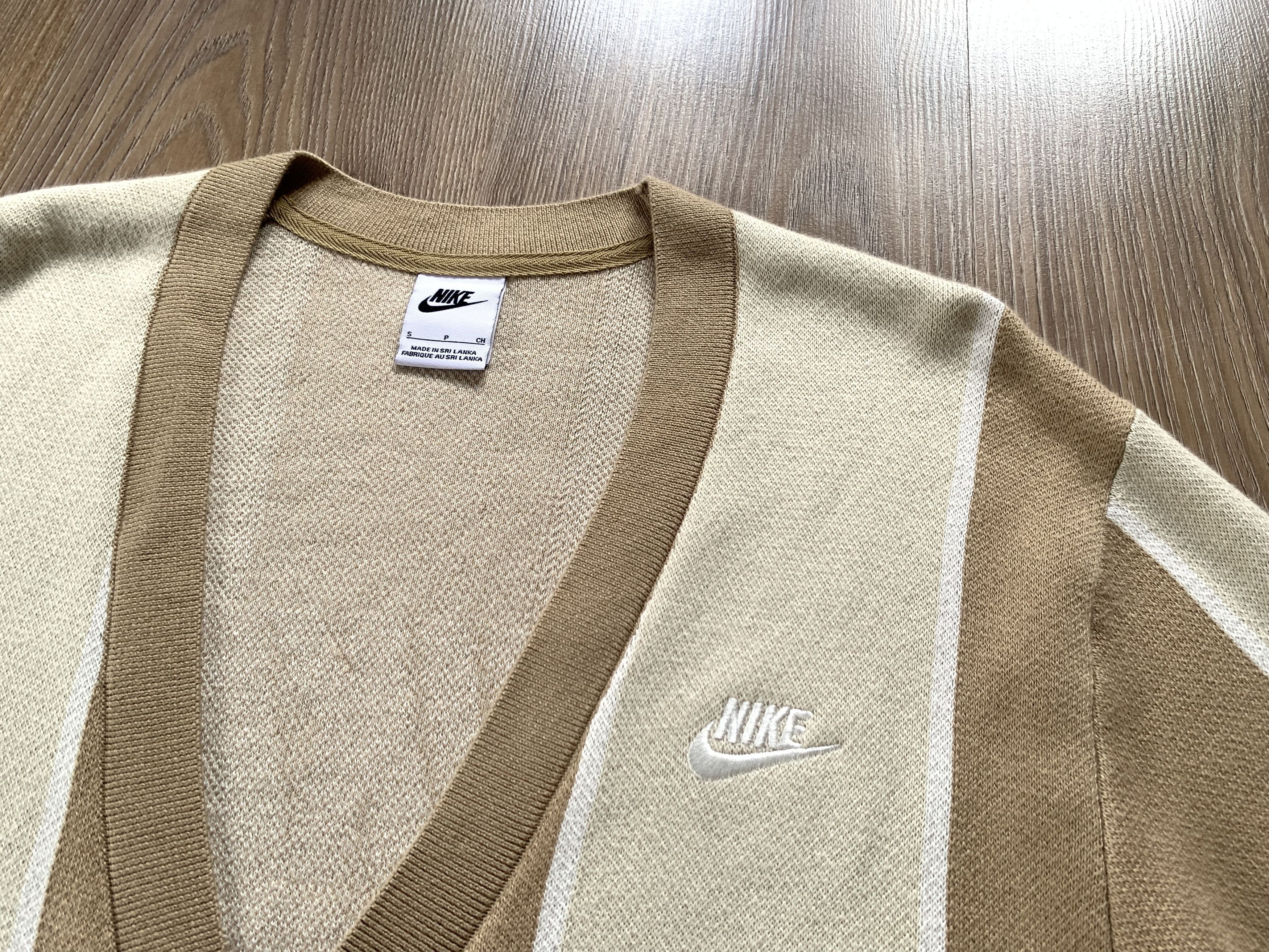 Nike Nike Club Fairway Stripe Cotton Sweater Cardigan Size US S / EU 44-46 / 1 - 4 Thumbnail