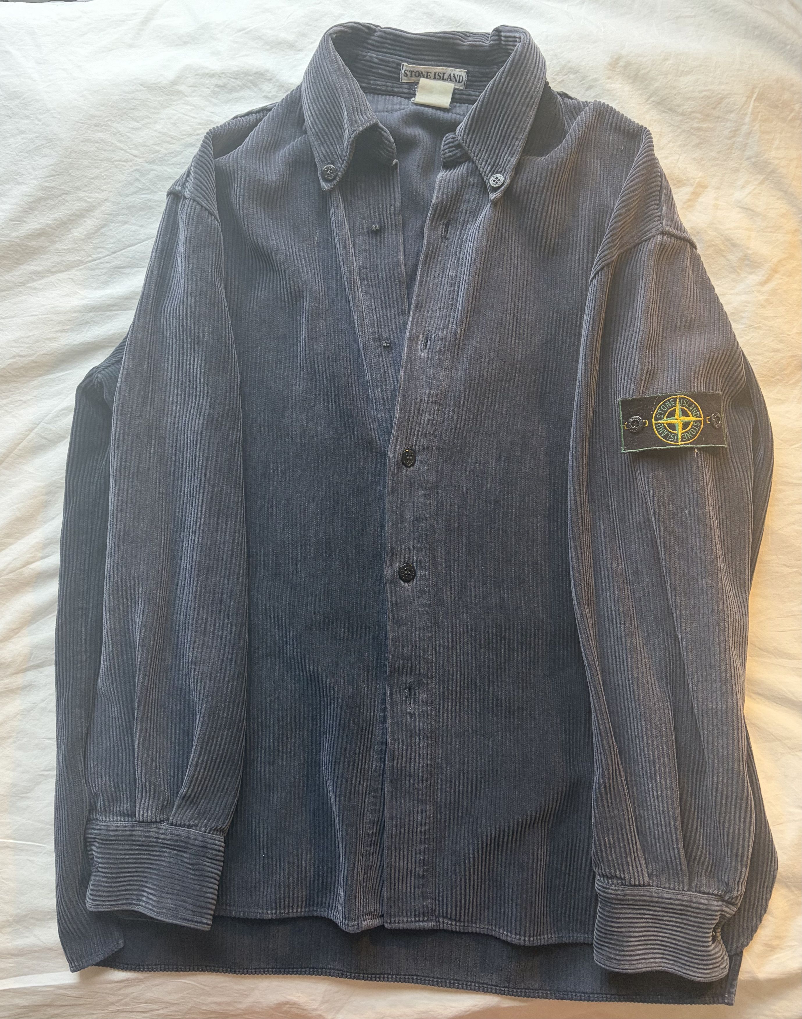 Stone Island Vintage 90s Jumbo Corduroy A/W 1994 shirt Size US L / EU 52-54 / 3 - 1 Thumbnail