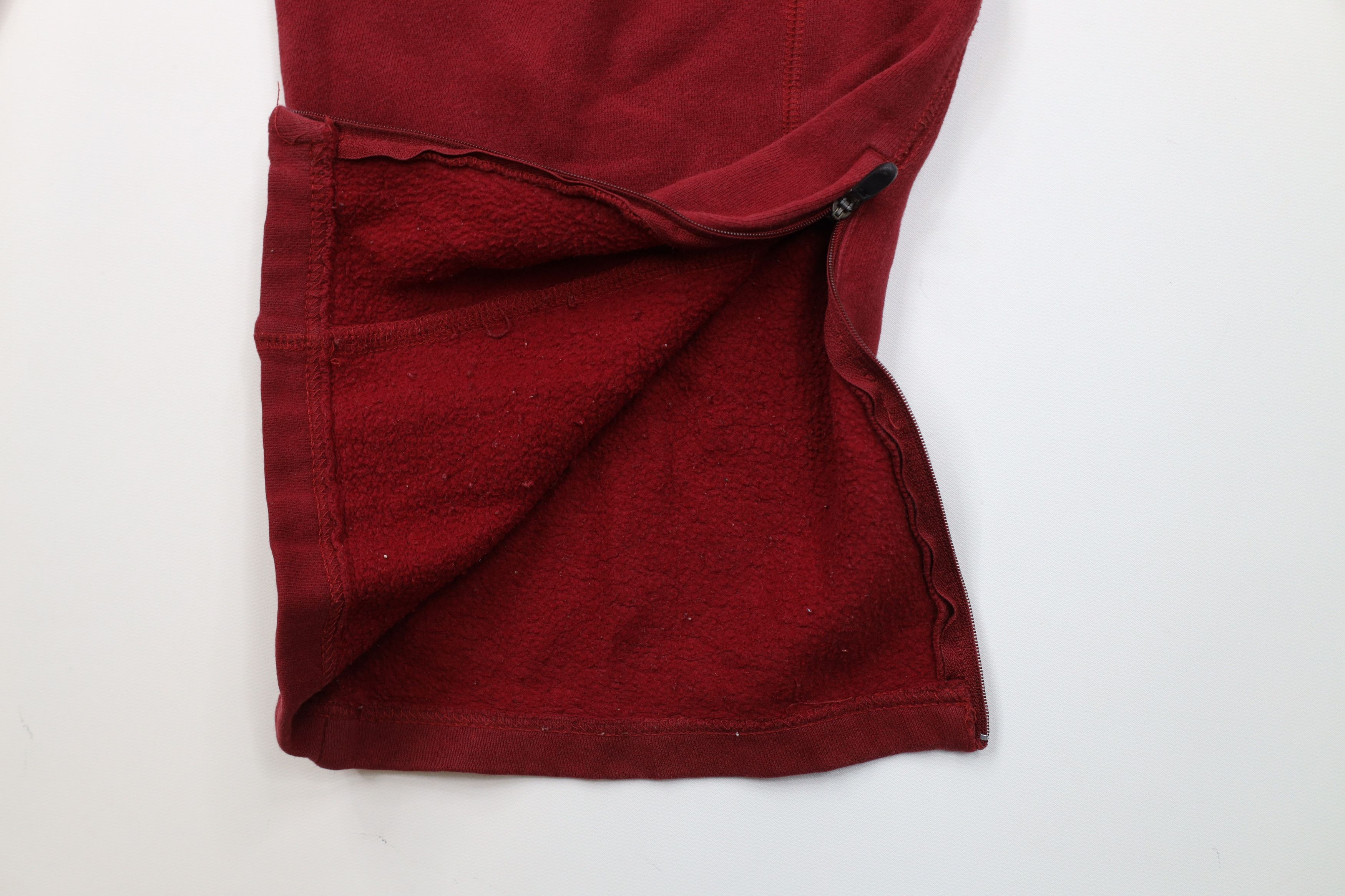 Starter Vintage 90s Y2K Starter Wide Leg Sweatpants Pants Red Size US 34 / EU 50 - 7 Thumbnail