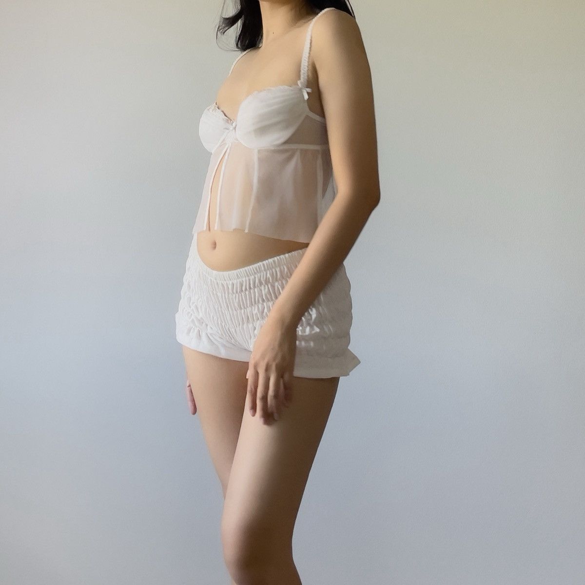 Victoria's Secret Victoria’s Secret White Mesh Babydoll Top (34B/32C) Size S / US 4 / IT 40 - 5 Thumbnail