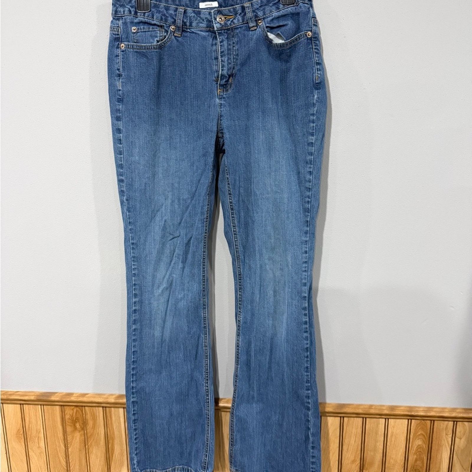Other Liz & Co. Blue Straight Leg Jeans Size 10 Size 32" / US 10 / IT 46 - 1 Thumbnail