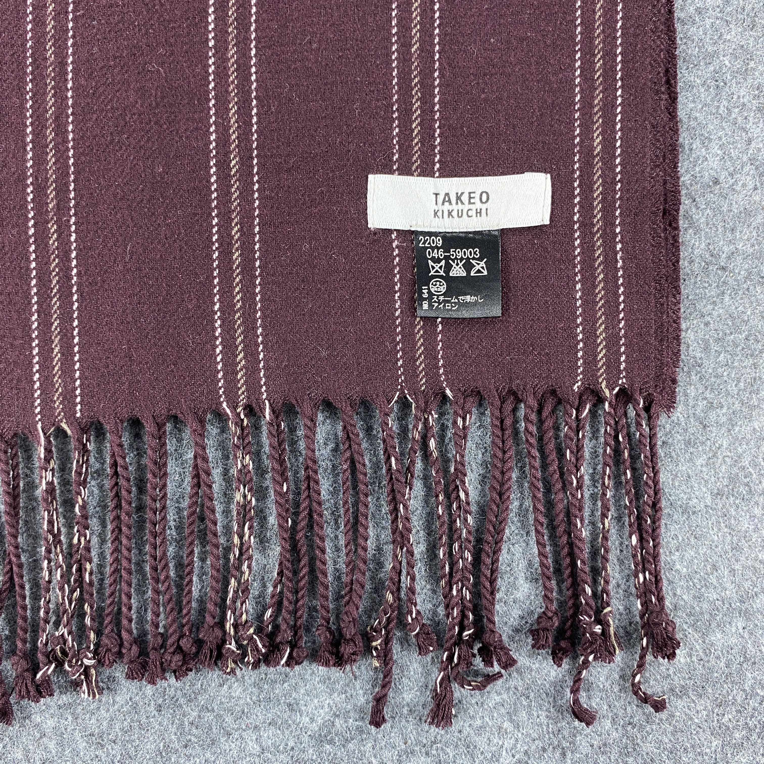 Japanese Brand × Takeo Kikuchi GF10620 Takeo Kikuchi Scarf Neck Wear Muffler Nova Check Size ONE SIZE - 2 Thumbnail