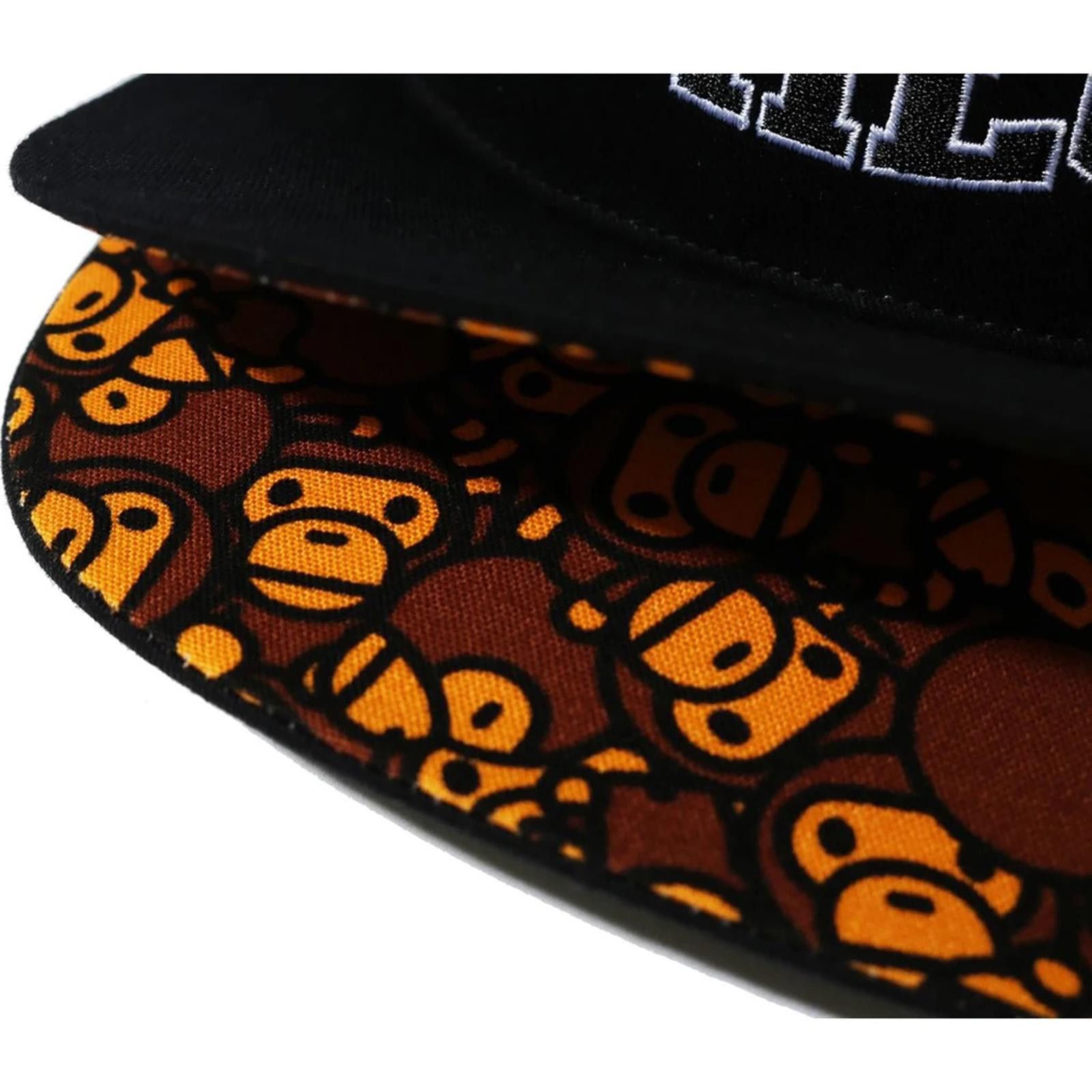 Bape BAPE x Baby Milo Snapback Hat w/ Double Brim Black All-Over Size ONE SIZE - 7 Thumbnail
