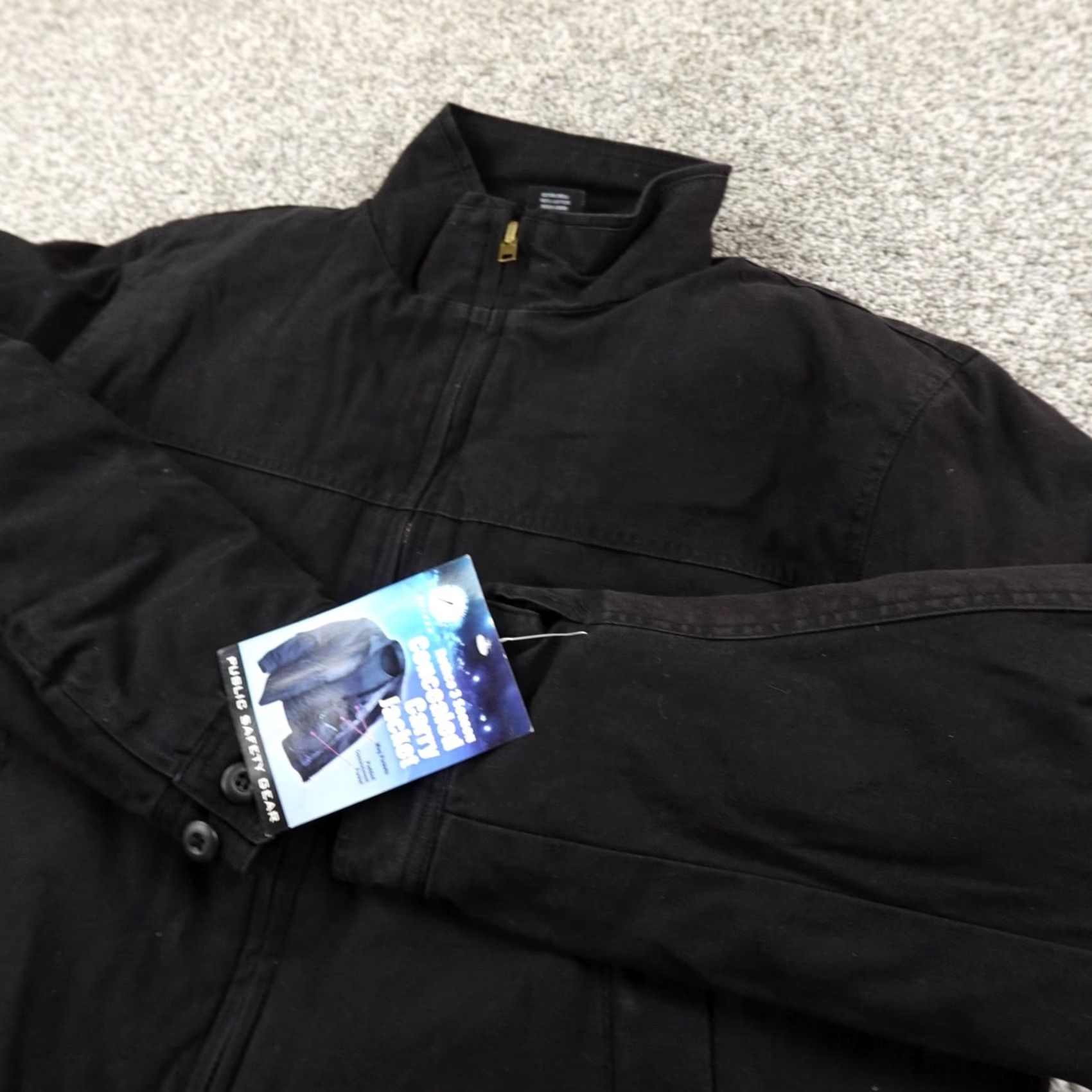 Rothco Rothco Jacket Mens M Black Concealed Carry Canvas Tactical Bomber Work Coat Shirt? Size US M / EU 48-50 / 2 - 2 Thumbnail
