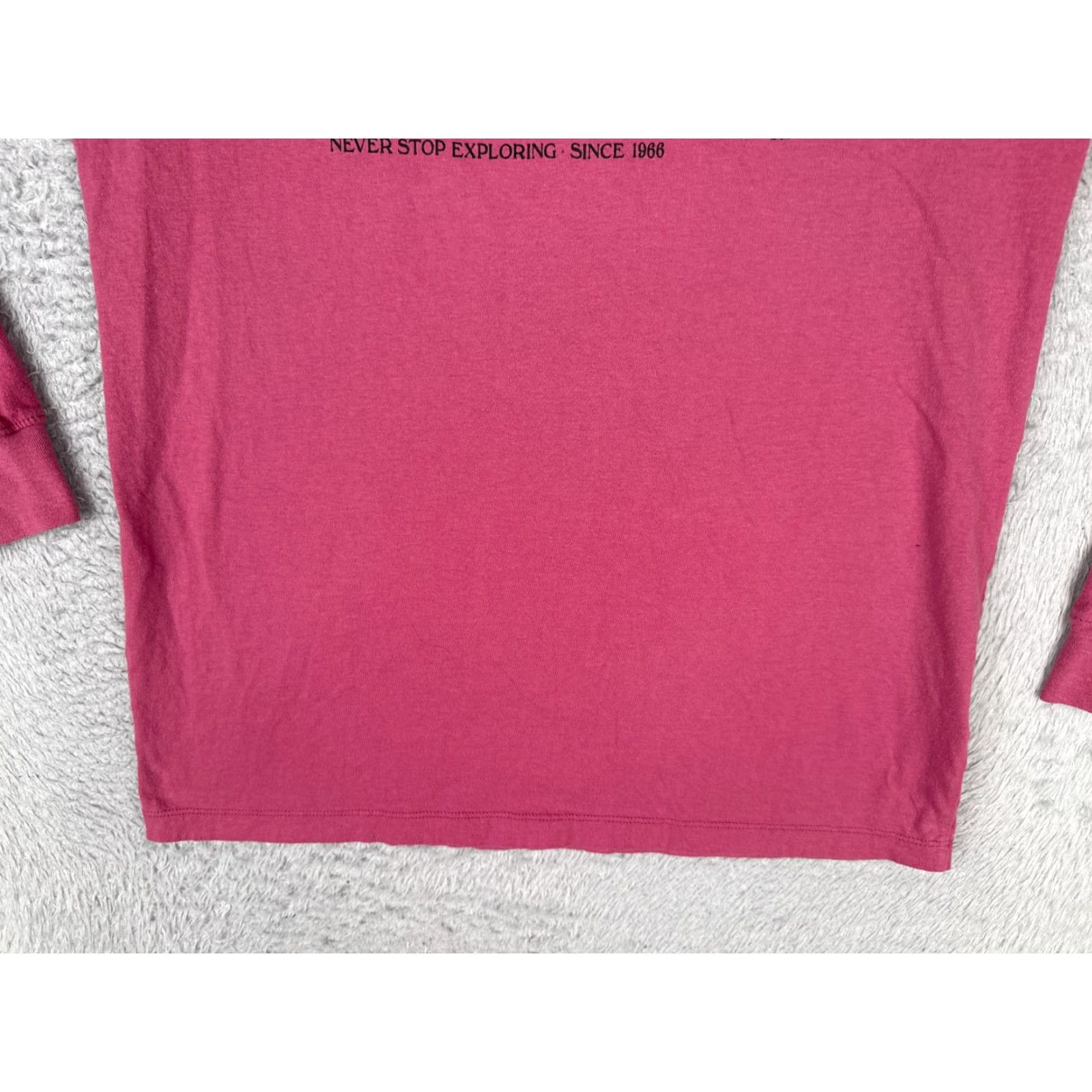 The North Face The North Face Men T-Shirt Shirt Adult Medium Pink Long Sleeve Crew Neck Cotton Blend Jersey Logo All Seasons Slimming Size US M / EU 48-50 / 2 - 5 Thumbnail