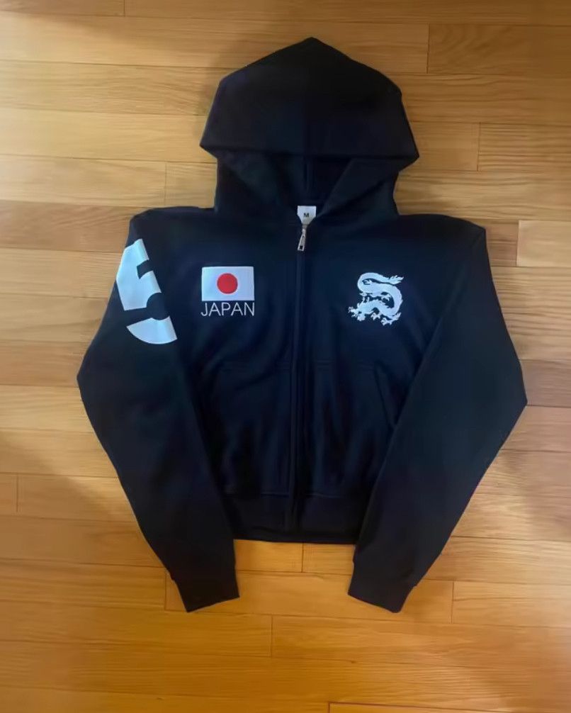 Other Fashion Punk Y2K Grunge Japan Dragon Zipper Pocket Hoodies Size US L / EU 52-54 / 3 - 1 Thumbnail