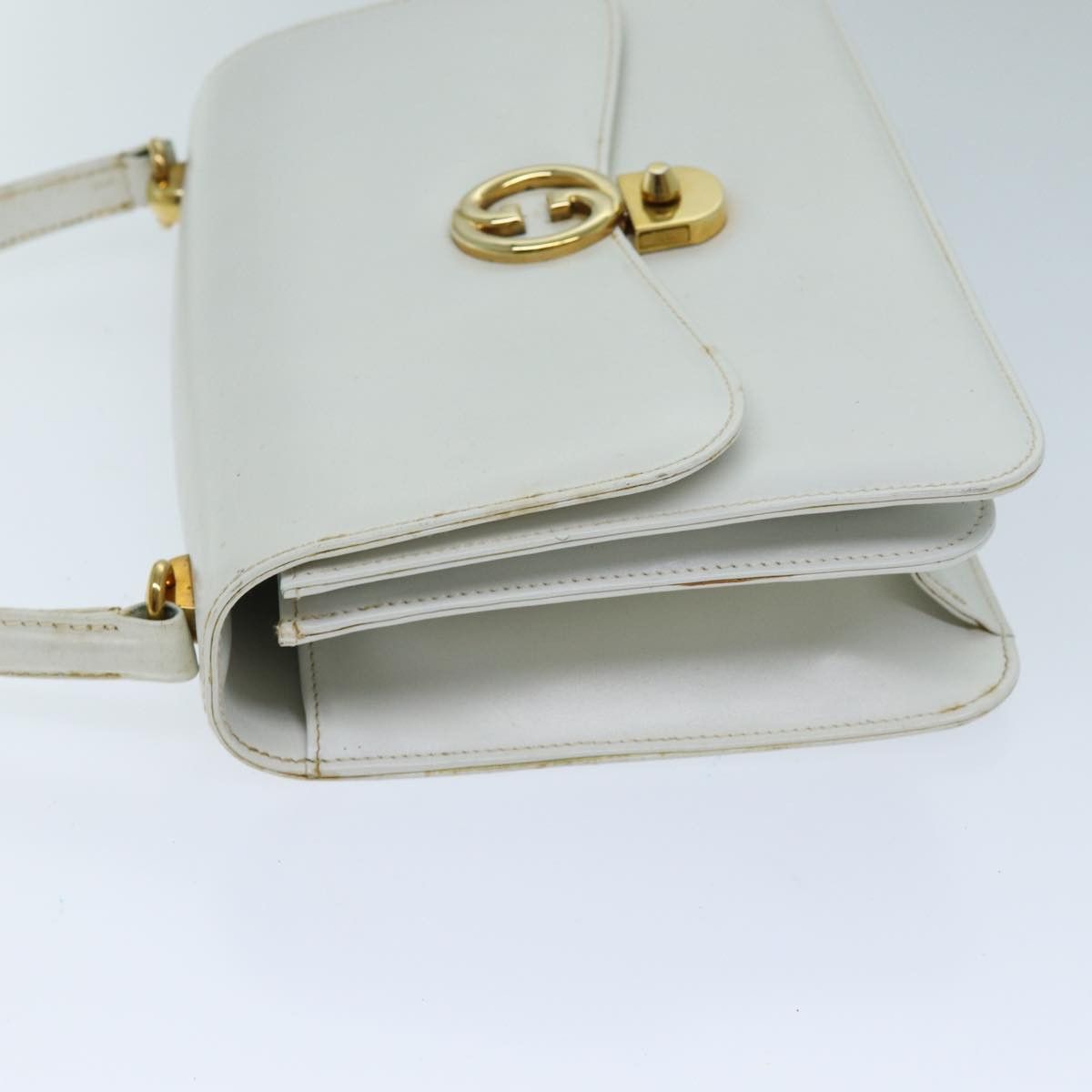 Gucci GUCCI Hand Bag Leather White Size ONE SIZE - 4 Thumbnail