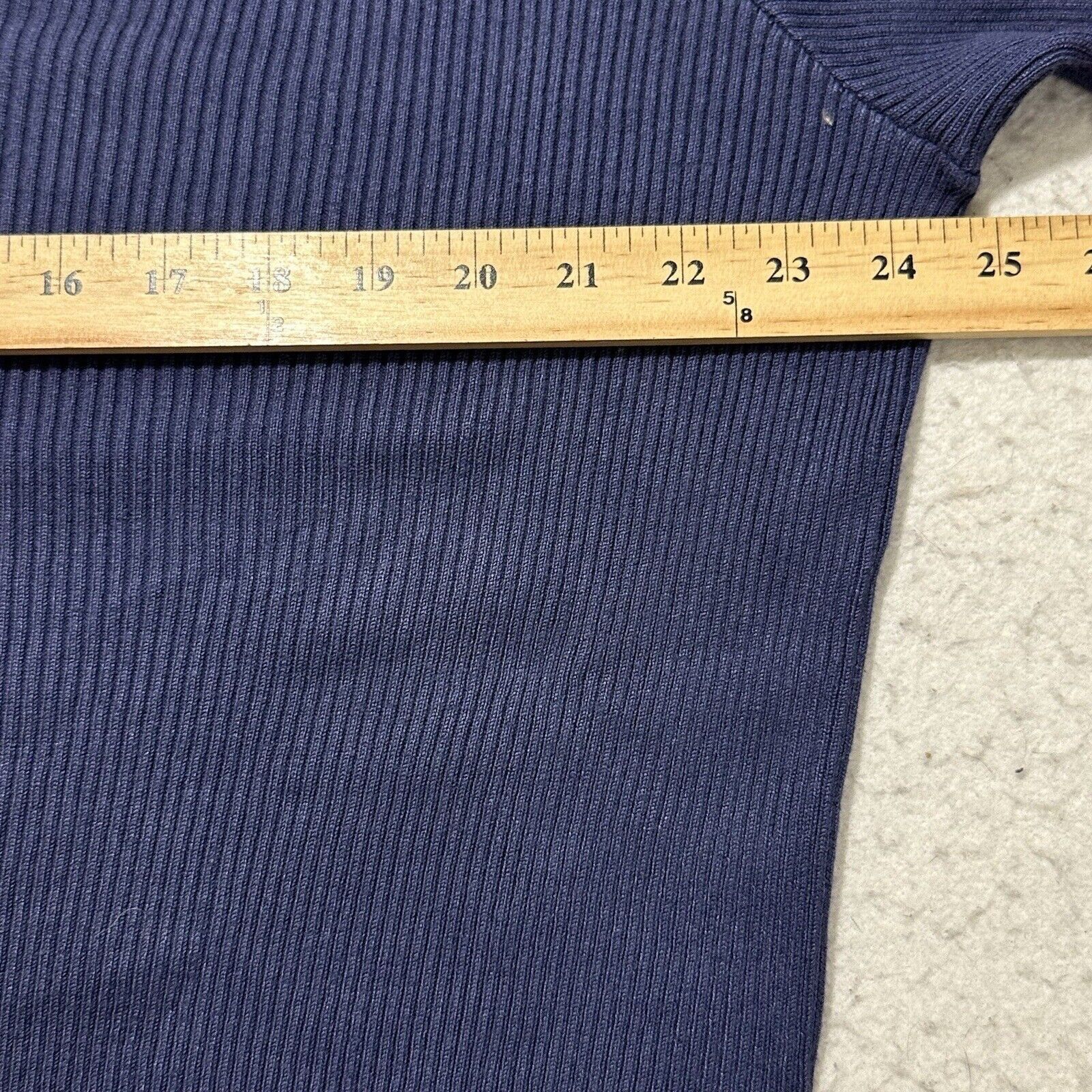 Other Ophelia Roe 3X Scoop Neck Ribbed Stretch Sweater Navy Size 3XL / US 20-22 - 8 Thumbnail
