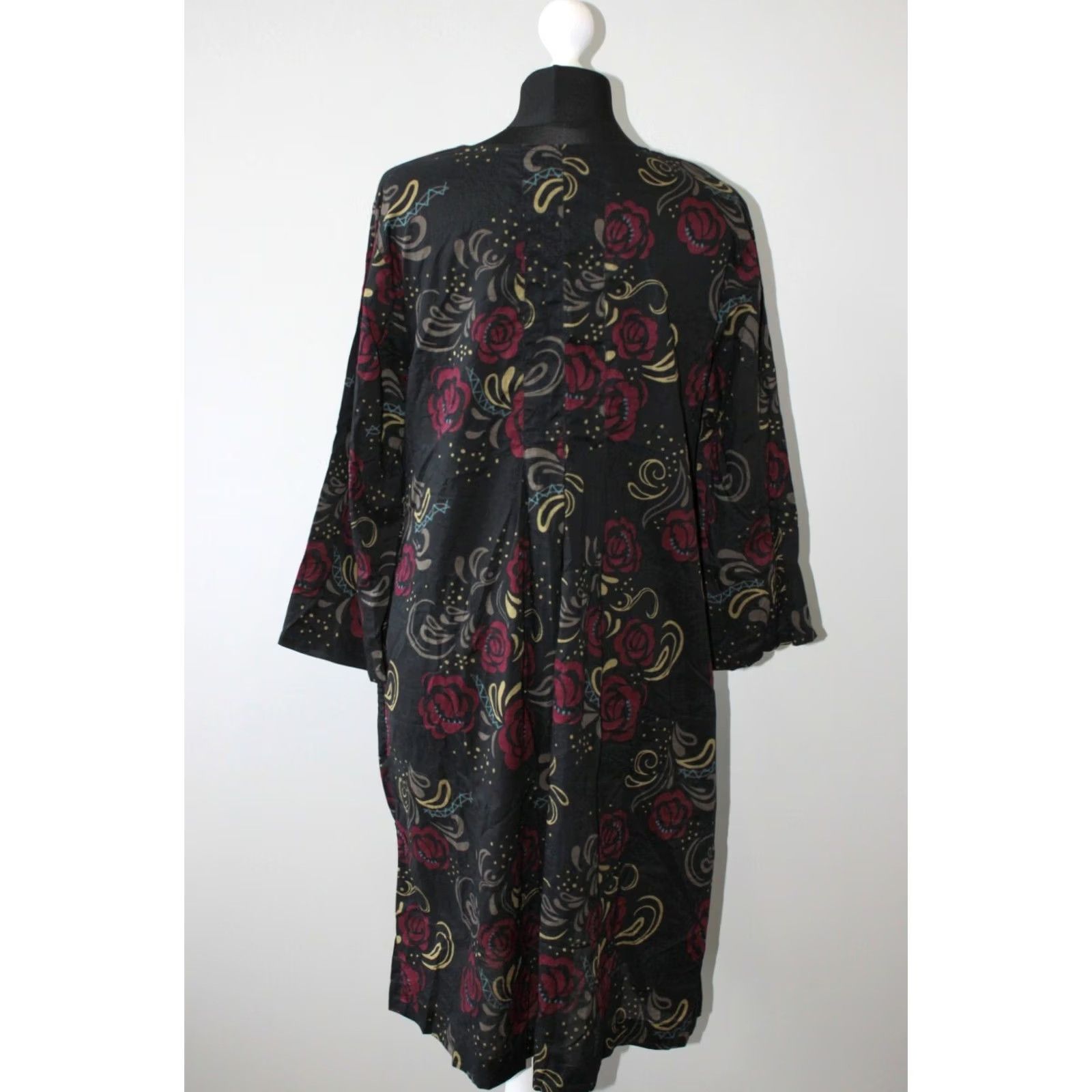 Vintage Gudrun Sjoden Dress Womens M Midi A-Line Dress 100% Organic Cotton Multicoloured Gothic Sjoden Womens M Midi Dress Size M / US 6-8 / IT 42-44 - 4 Thumbnail
