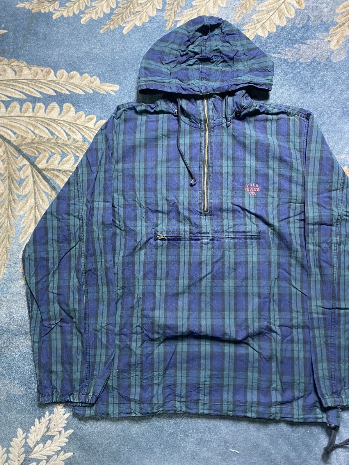 Vintage VINTAGE POLO JEANS RALPH LAUREN HALF ZIPPER HOODIE JACKET Size US XL / EU 56 / 4 - 4 Thumbnail