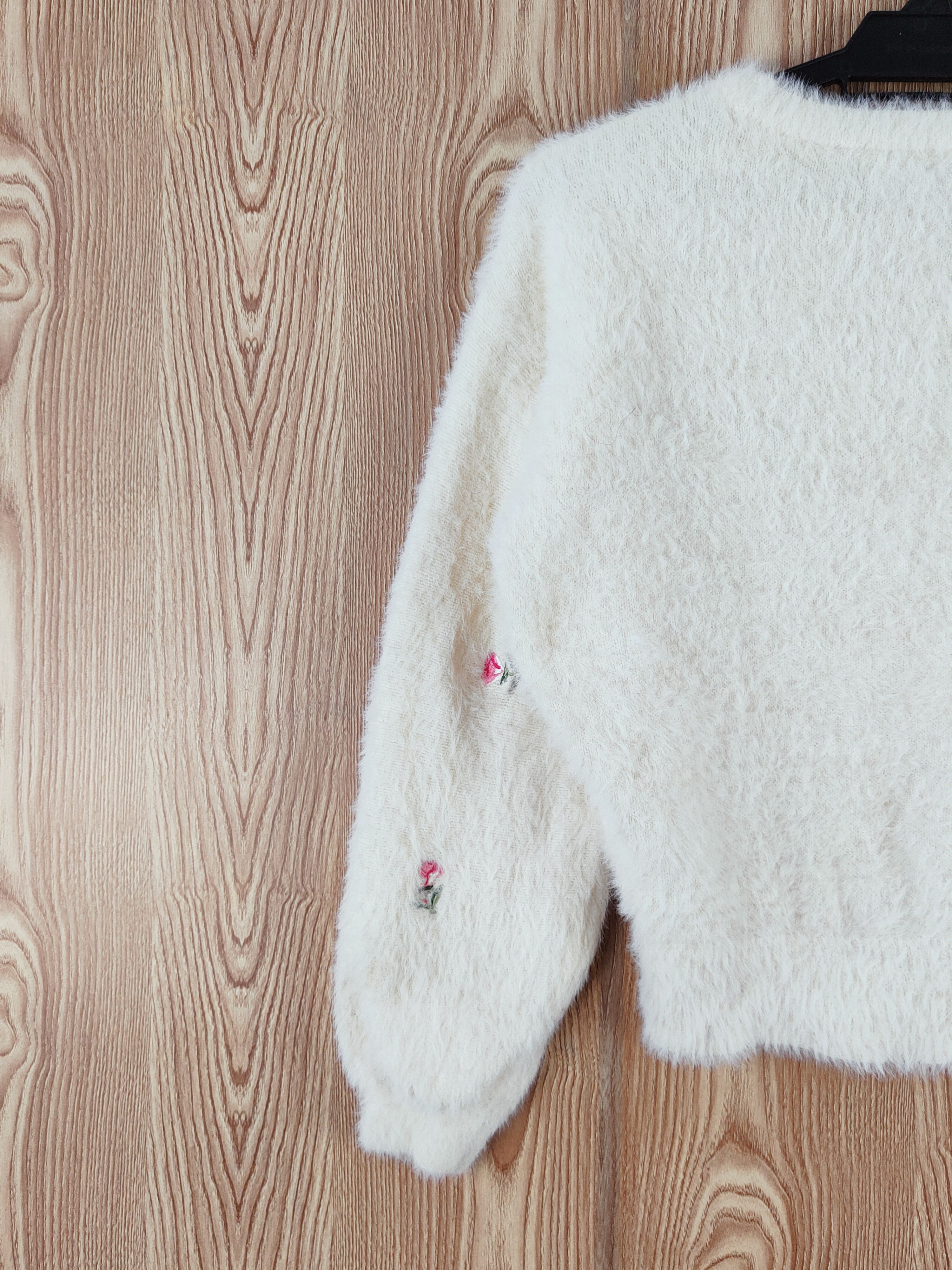 Japanese Brand × Vintage Artists Dazzlin Cream Fur Mohair Knitwear Size S / US 4 / IT 40 - 8 Thumbnail