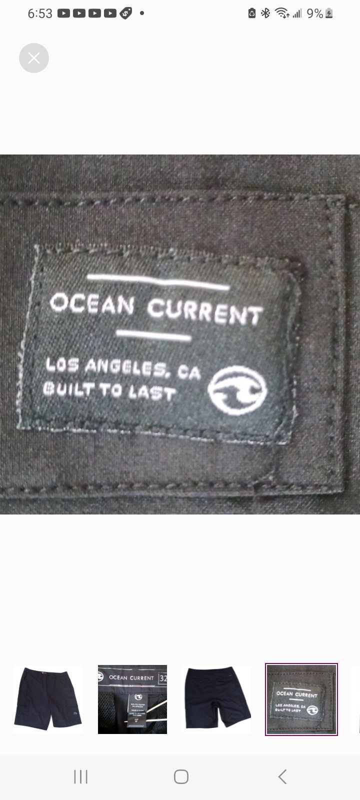 Ocean Current Ocean Current LA Men's Black Swim Shorts Size US 32 / EU 48 - 4 Thumbnail