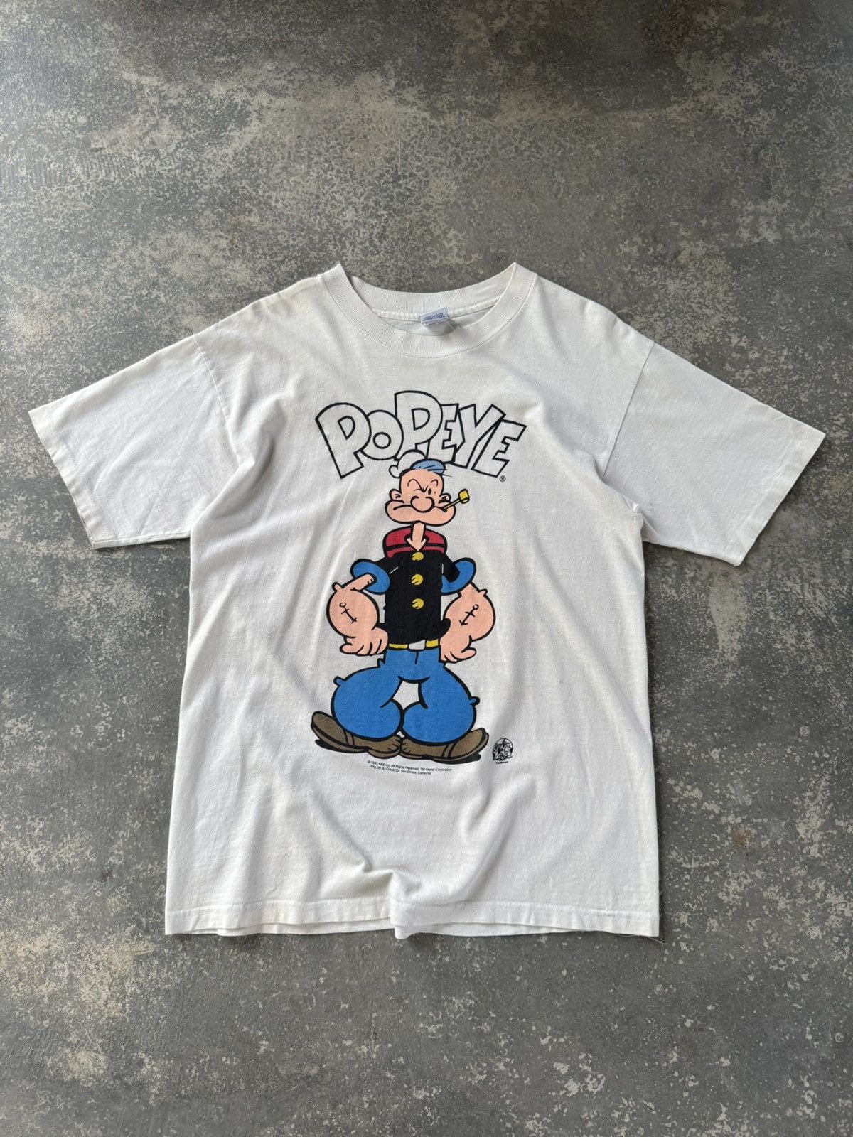 Cartoon Network × Vintage Vintage 90’s Popeye mirror print Tee Size US L / EU 52-54 / 3 - 1 Thumbnail