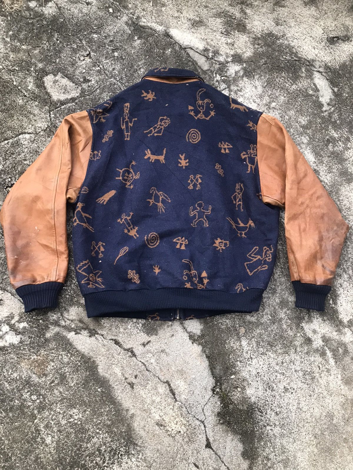 Pendleton × Vintage Pendleton Western Wear Wool Jacket Leather Sleeves Size US M / EU 48-50 / 2 - 2 Thumbnail