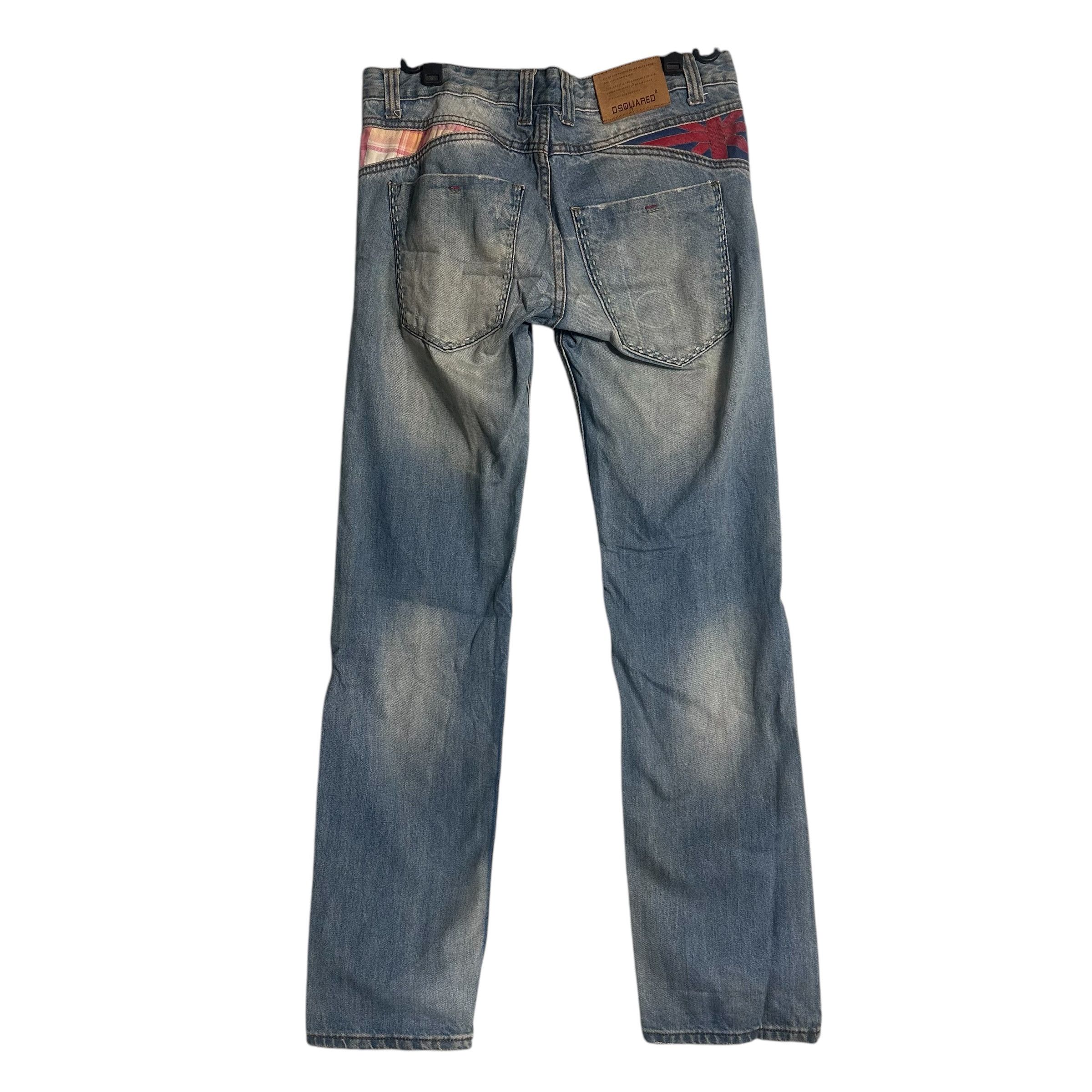 Dsquared2 🔥RARE🔥Vintage Dsquared2 Patchwork Distressed Denim Jeans Size US 33 - 3 Thumbnail