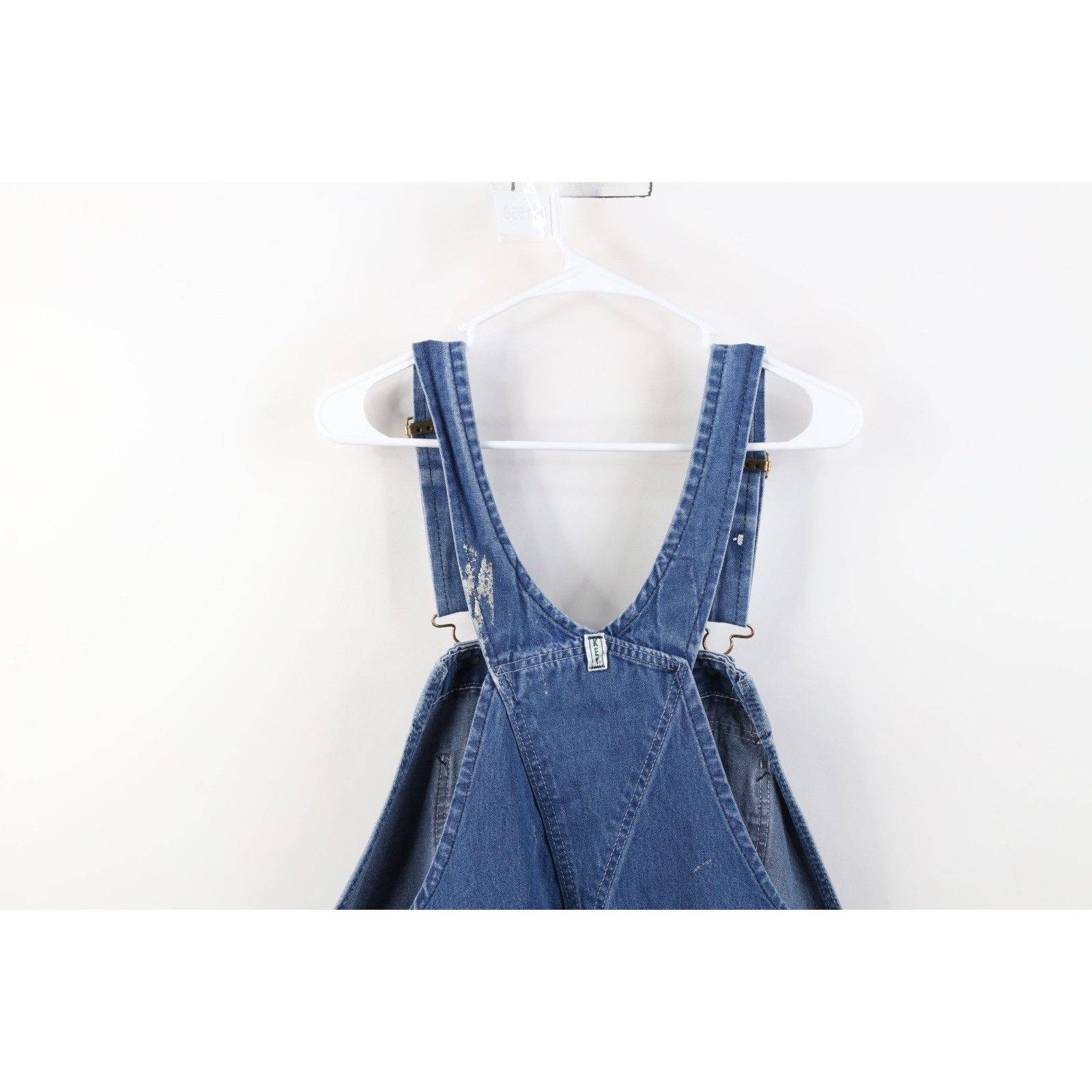 Vintage Vintage 90s Streetwear Thrashed Wide Leg Denim Overalls Size US 42 / EU 58 - 21 Thumbnail