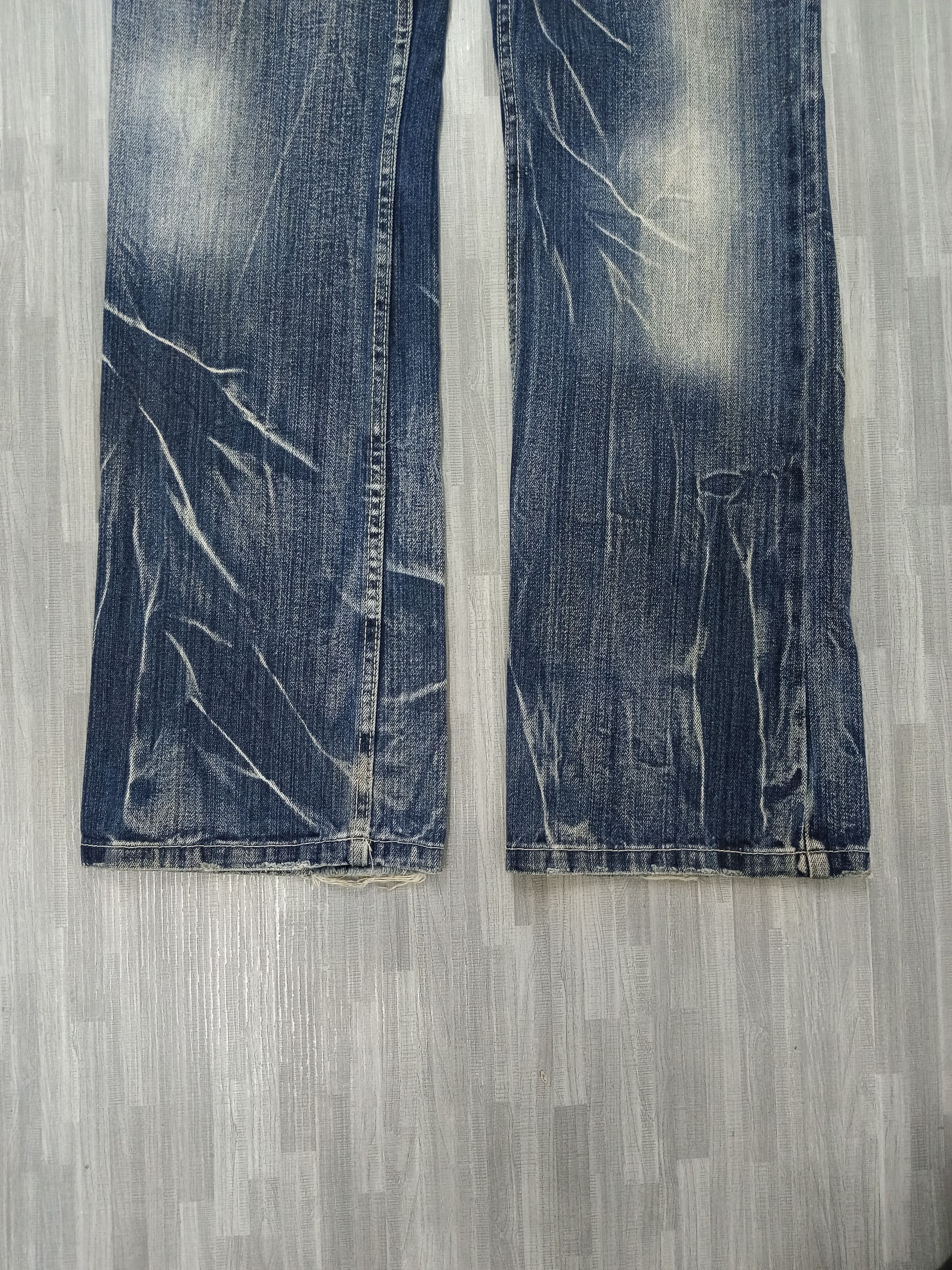 Japanese Brand FLARE SICK NYLAUS DENIM PANTS Size US 29 - 6 Thumbnail